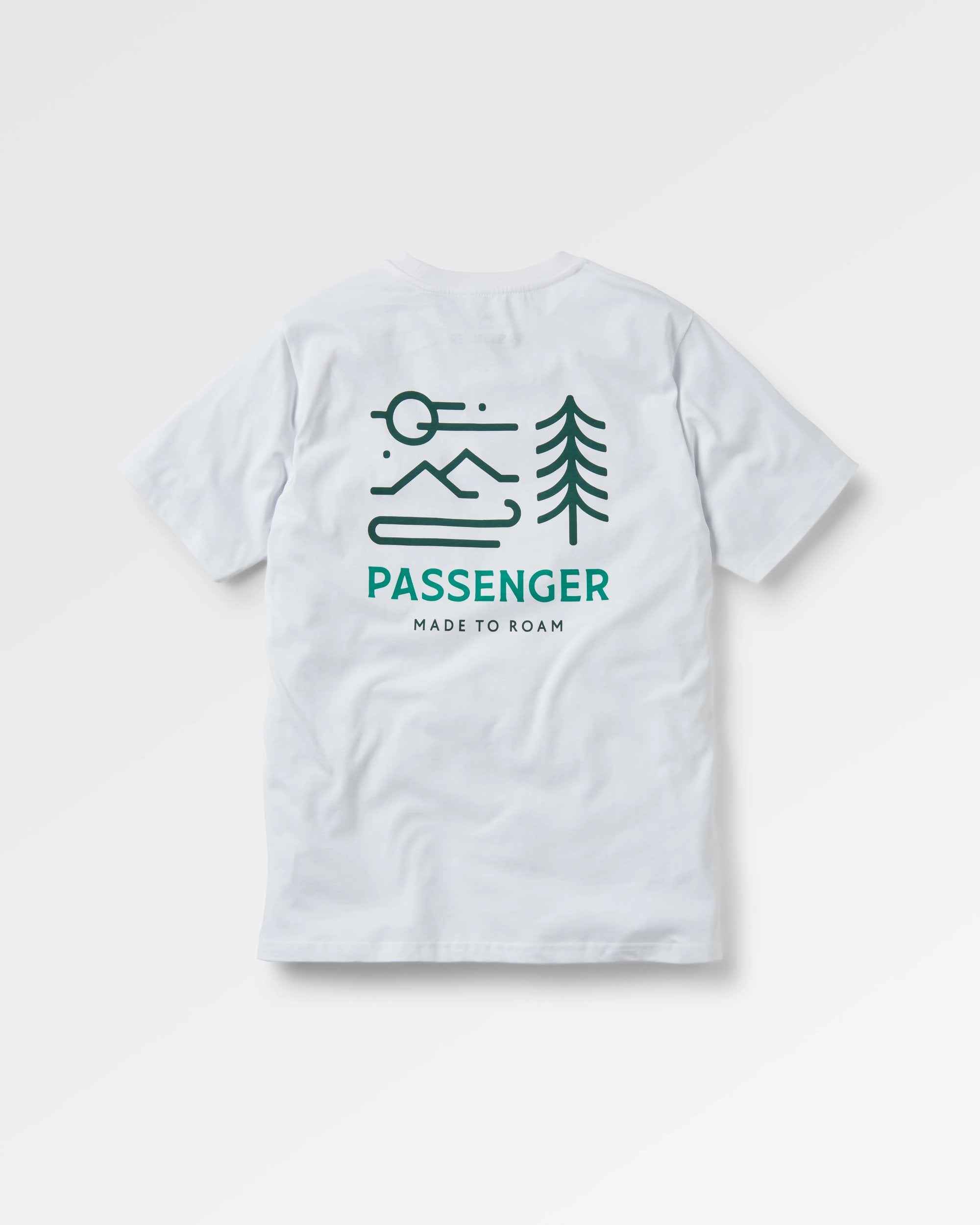 Phoenix Organic Cotton T-Shirt - White - Flatlay