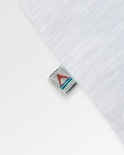 Floral Recycled Cotton T-Shirt - White - Flatlay