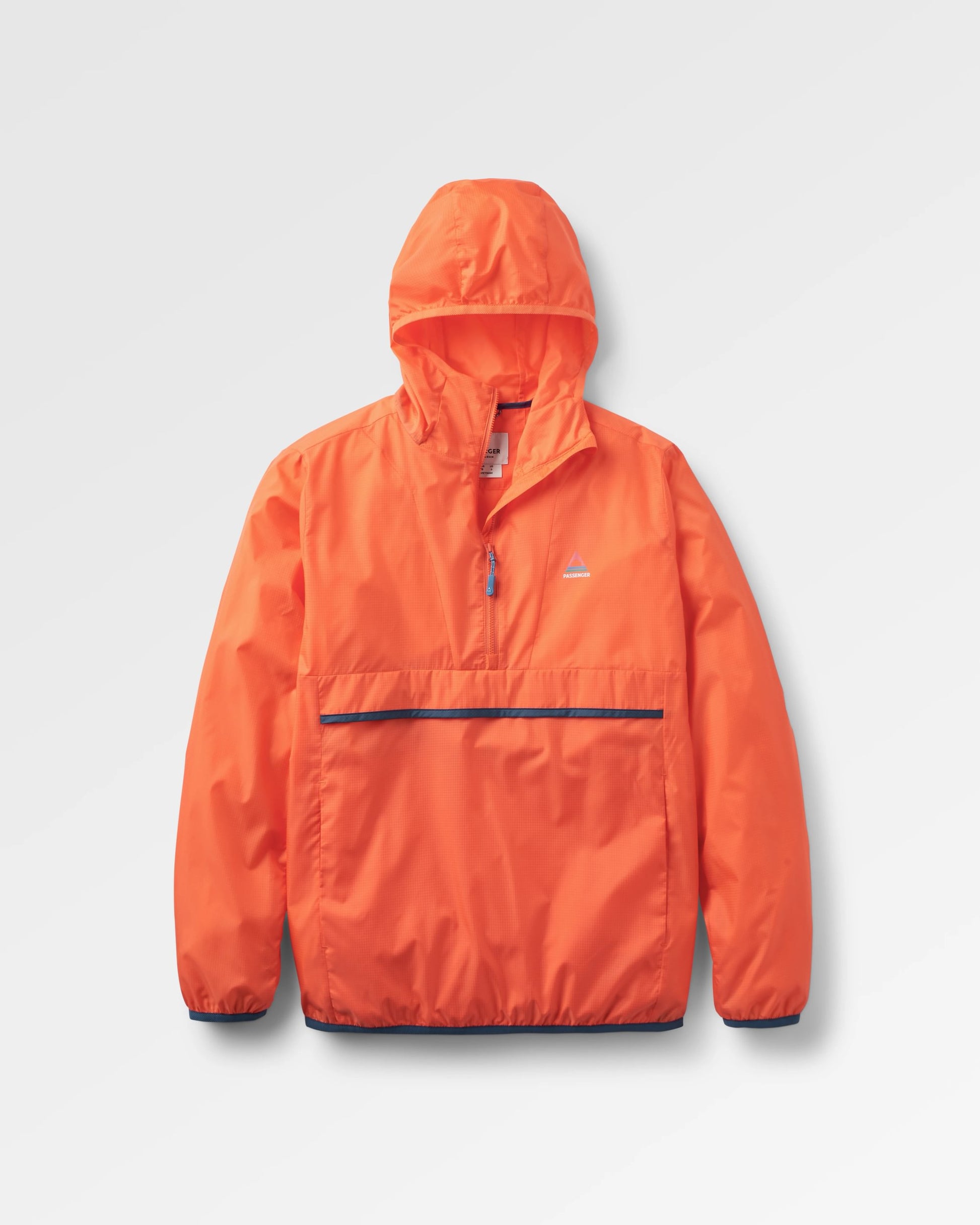 Viento Recycled Windshell Anorak - Ember Orange