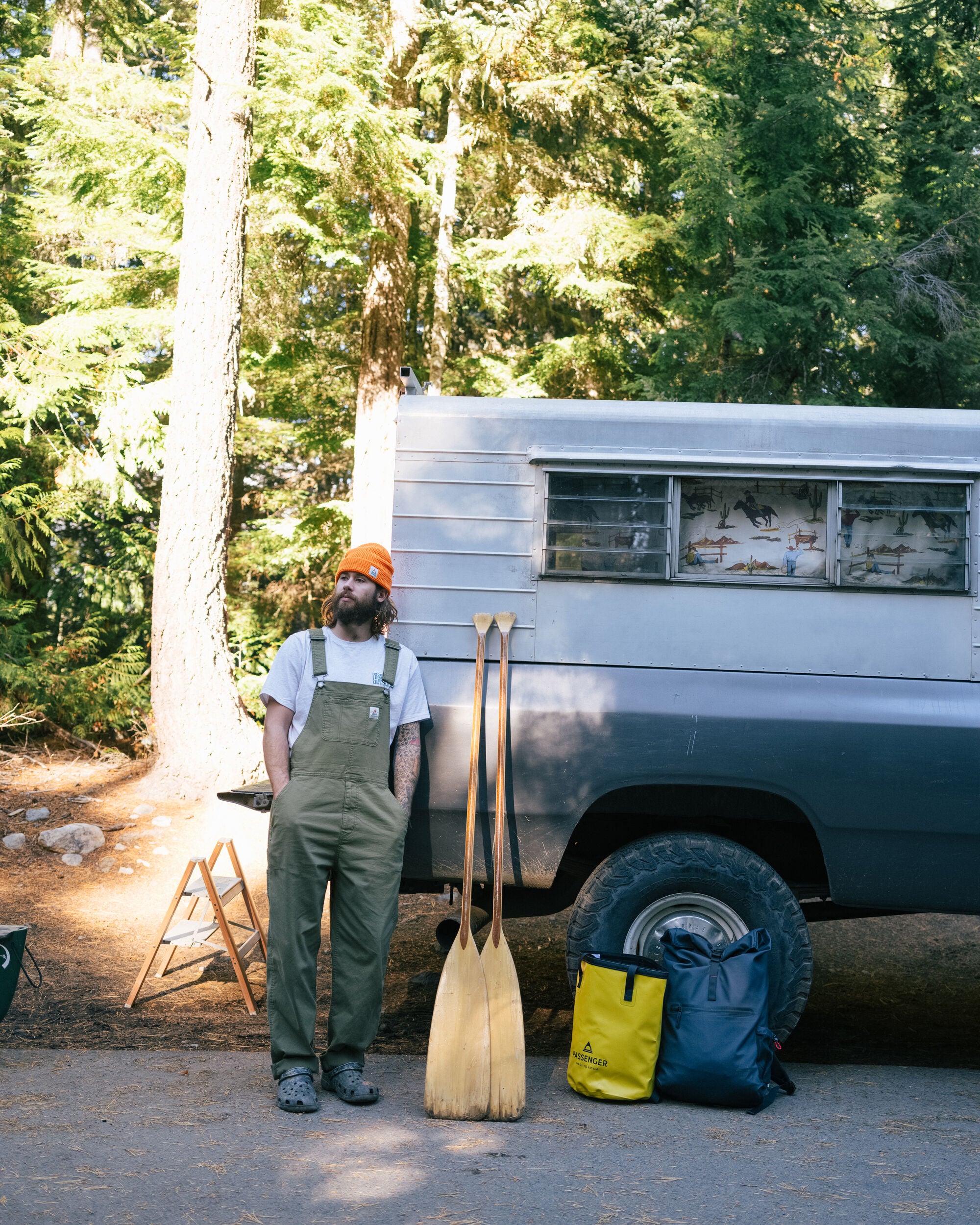 Vantage Cotton Canvas Dungaree - Khaki - Lifestyle