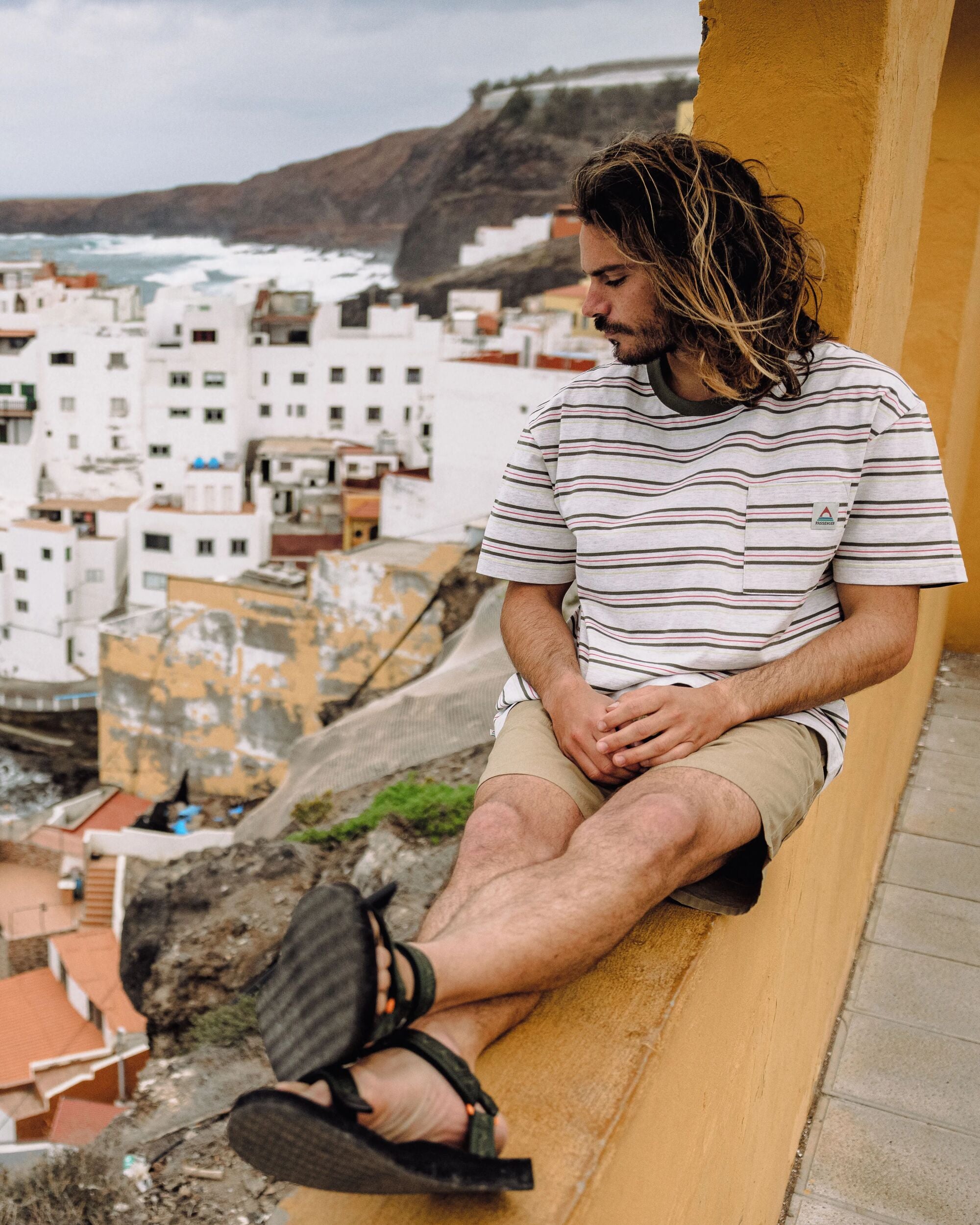 Retro Recycled Relaxed Fit T-Shirt - Birch Marl - Lifestyle