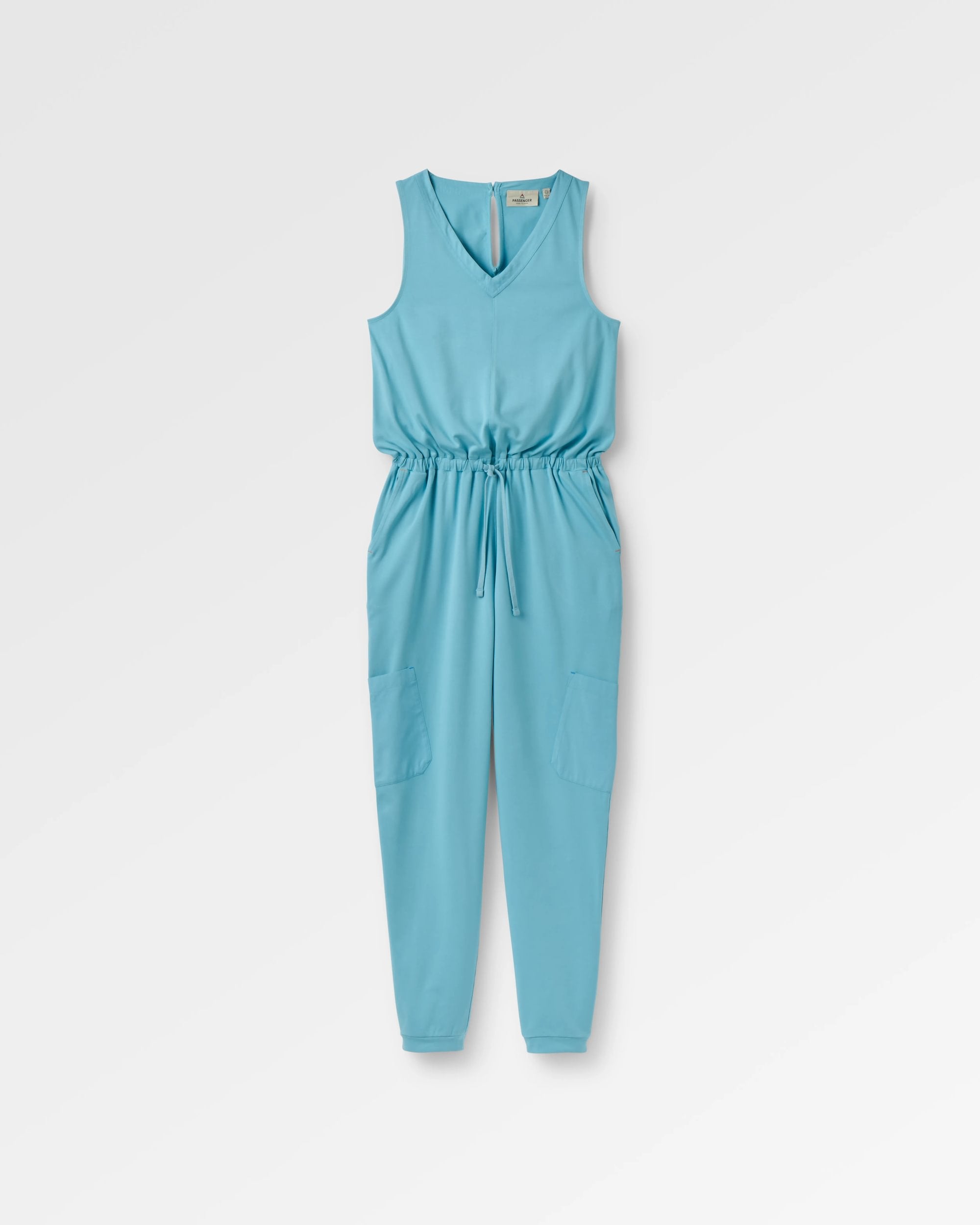 Aria Jumpsuit 2.0 - Retro Blue - Flatlay