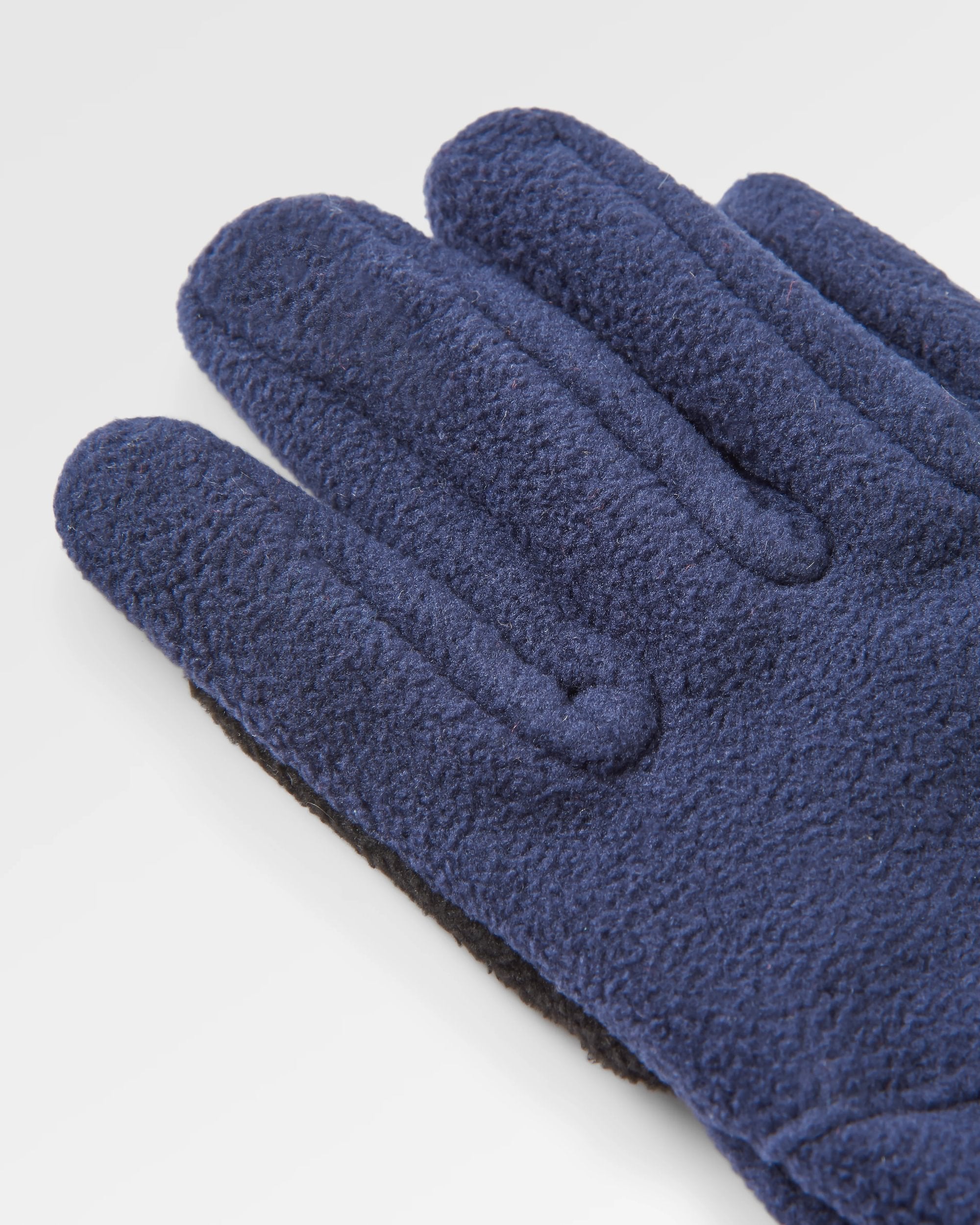 Daytrip Recycled Polar Fleece Touch Screen Gloves - Rich Navy - Flatlay