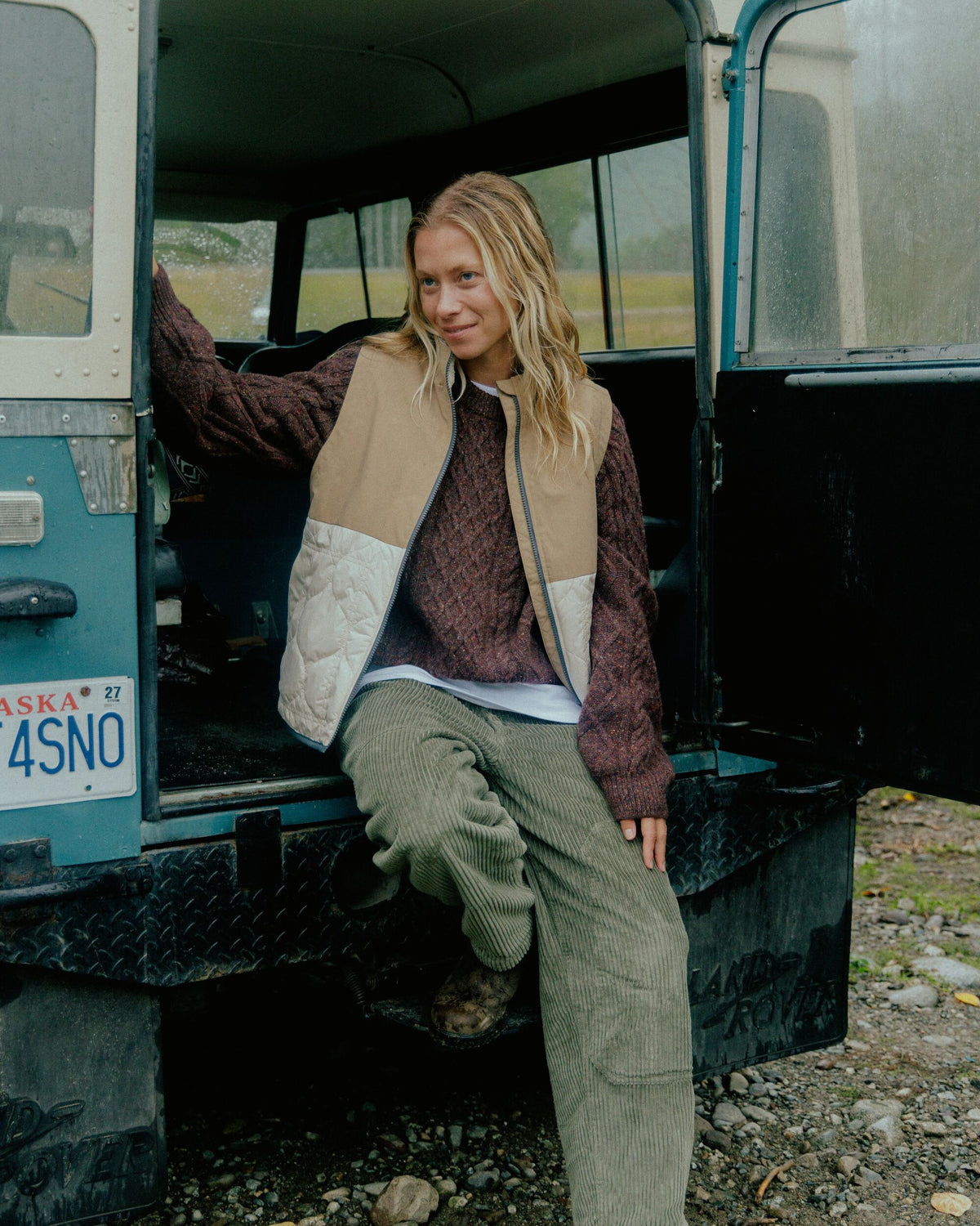 Shoal Merino Wool Knitted Jumper - Brambleberry - Lifestyle