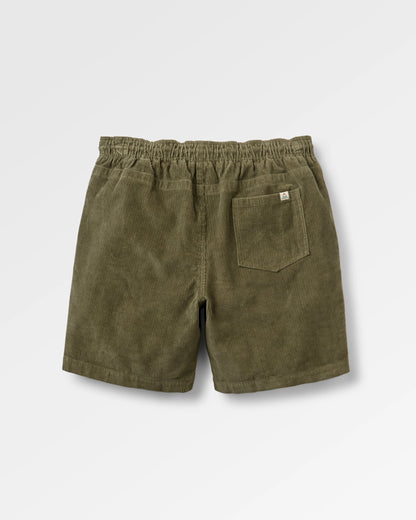 Drifter Cord Short - Dusty Olive - Flatlay