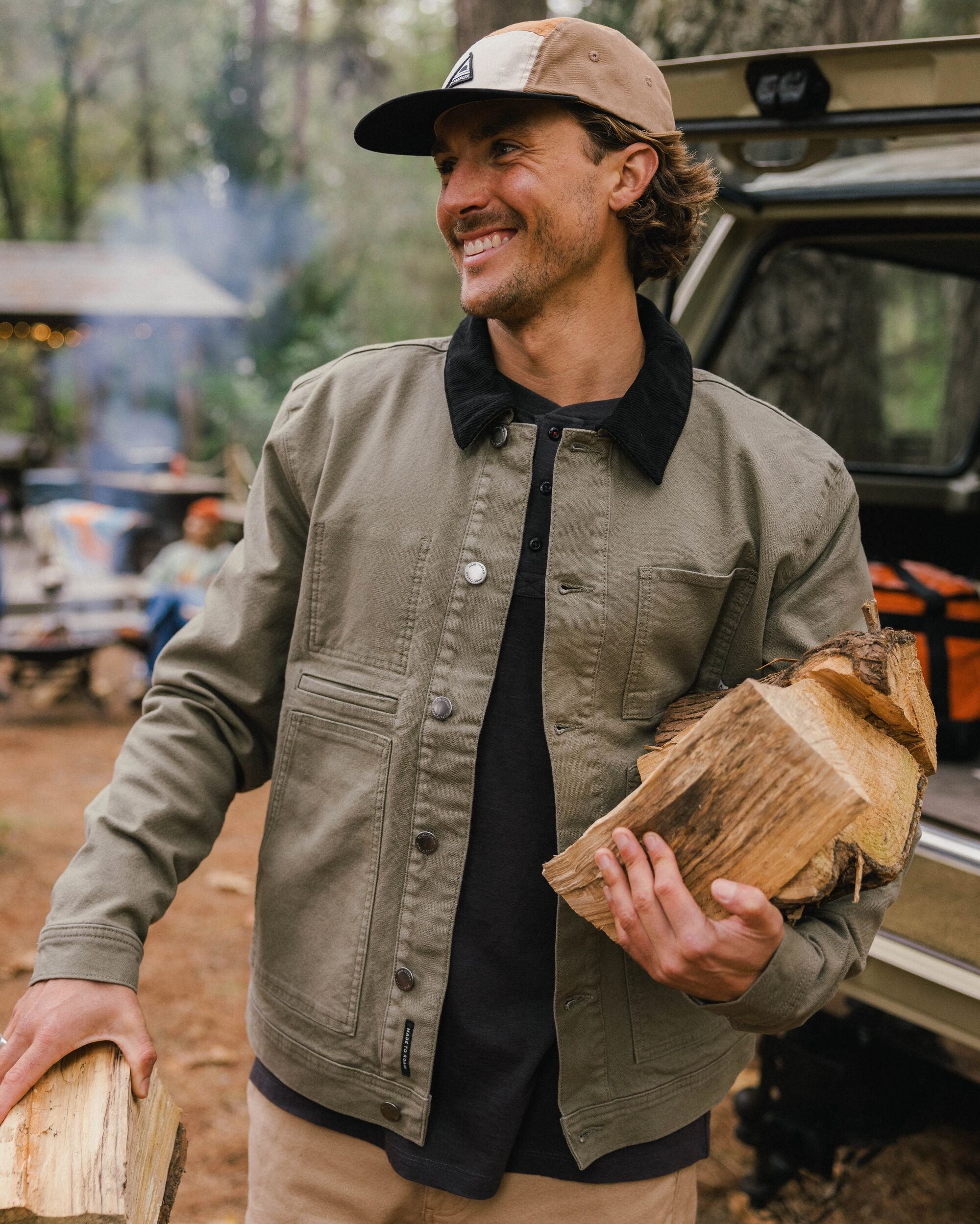 Vantage Lined Organic Cotton Canvas Jacket Dusty Olive – Passenger