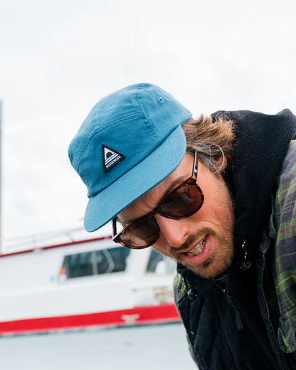 Fixie Recycled 5 Panel Cap - Tidal Blue - Lifestyle - Male