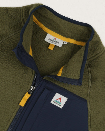 Offgrid 1/4 Zip Sherpa Fleece - Khaki