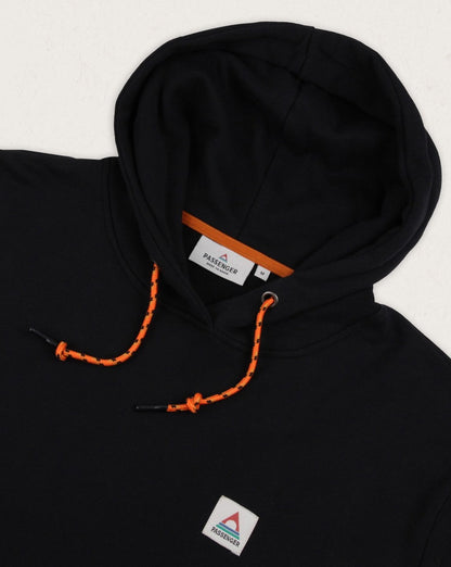 Cliff Recycled Cotton Hoodie - Black