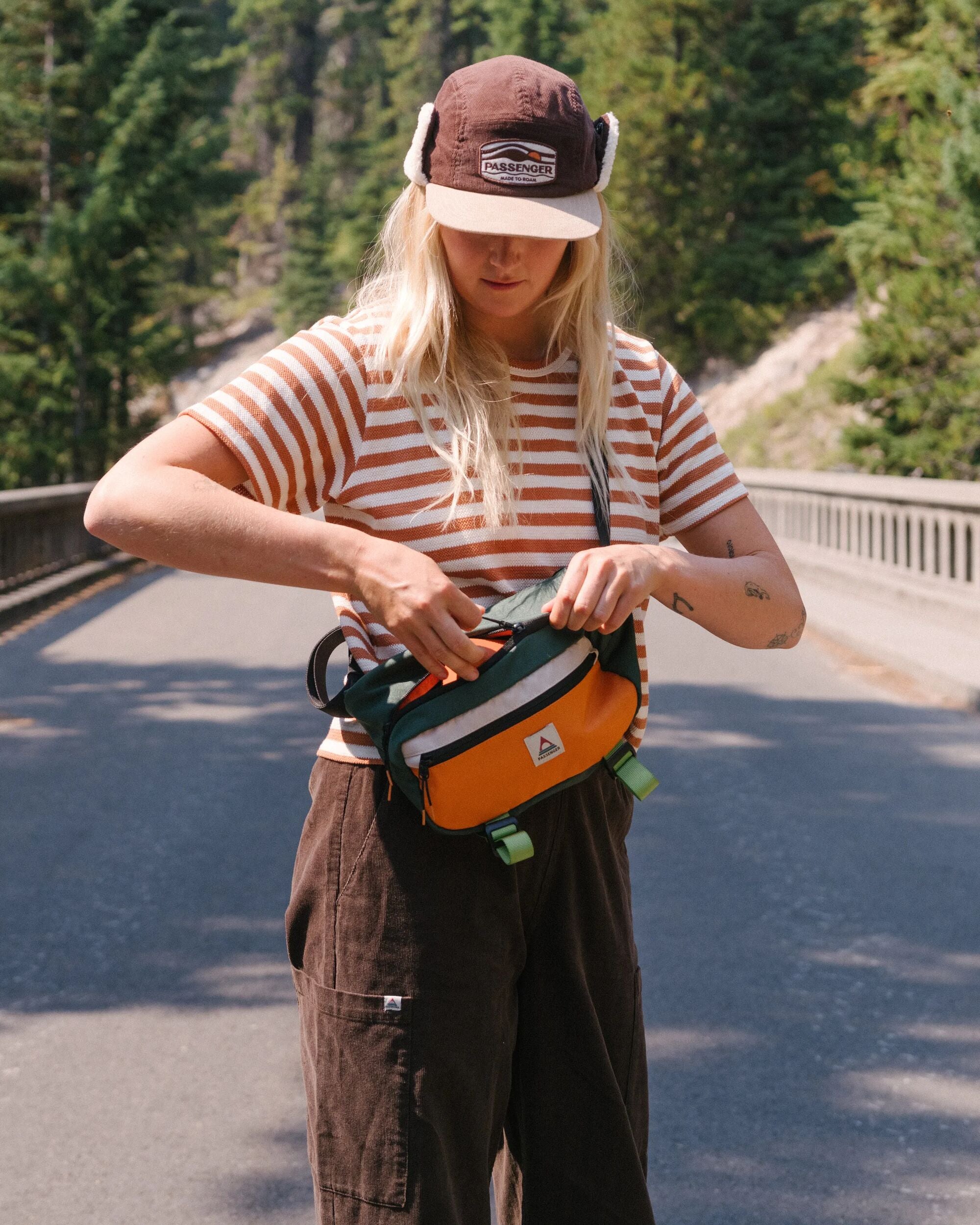 Boondocker Recycled Hip Pack - Rain Forest Orange Multi - Lifestyle - Female
