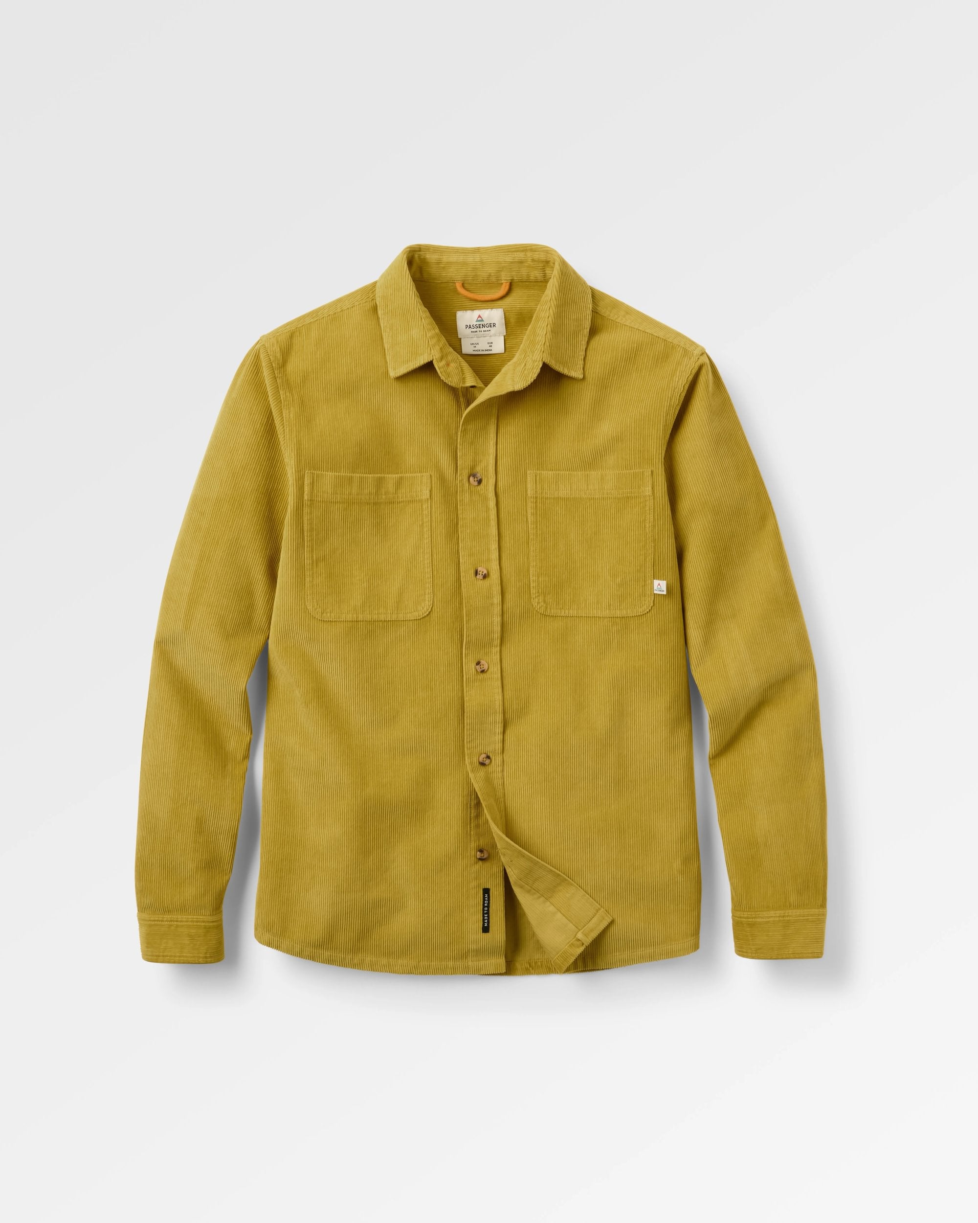 Backcountry Cord Shirt - Heritage Yellow - Flatlay