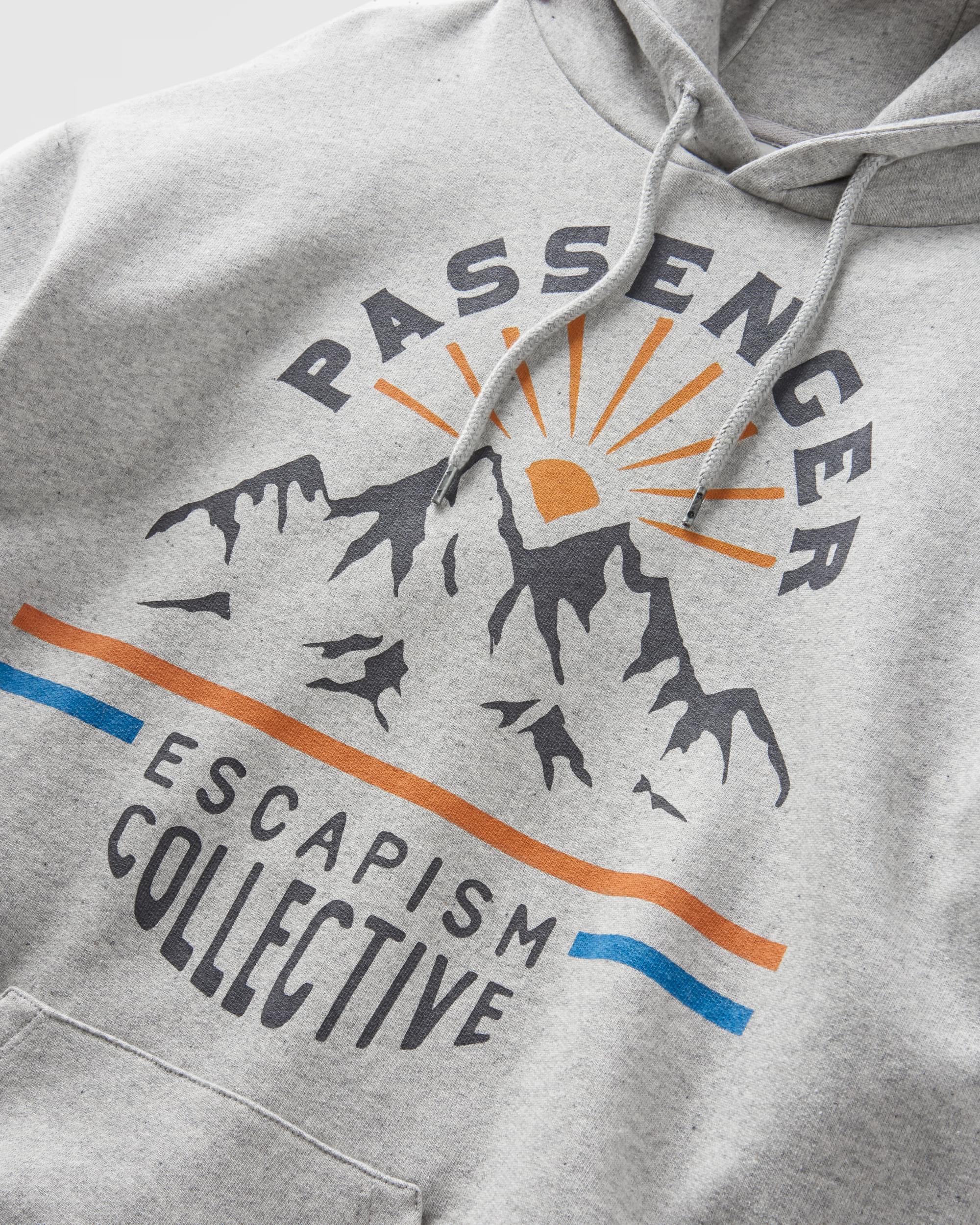 Wander Recycled Cotton Marl Hoodie - Grey Marl - Flatlay