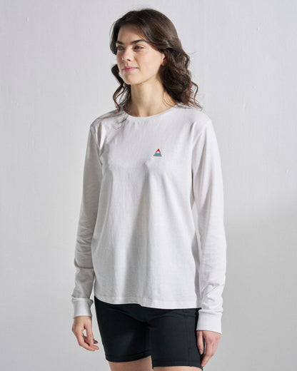 Classic LS T-Shirt - White - Studio Model