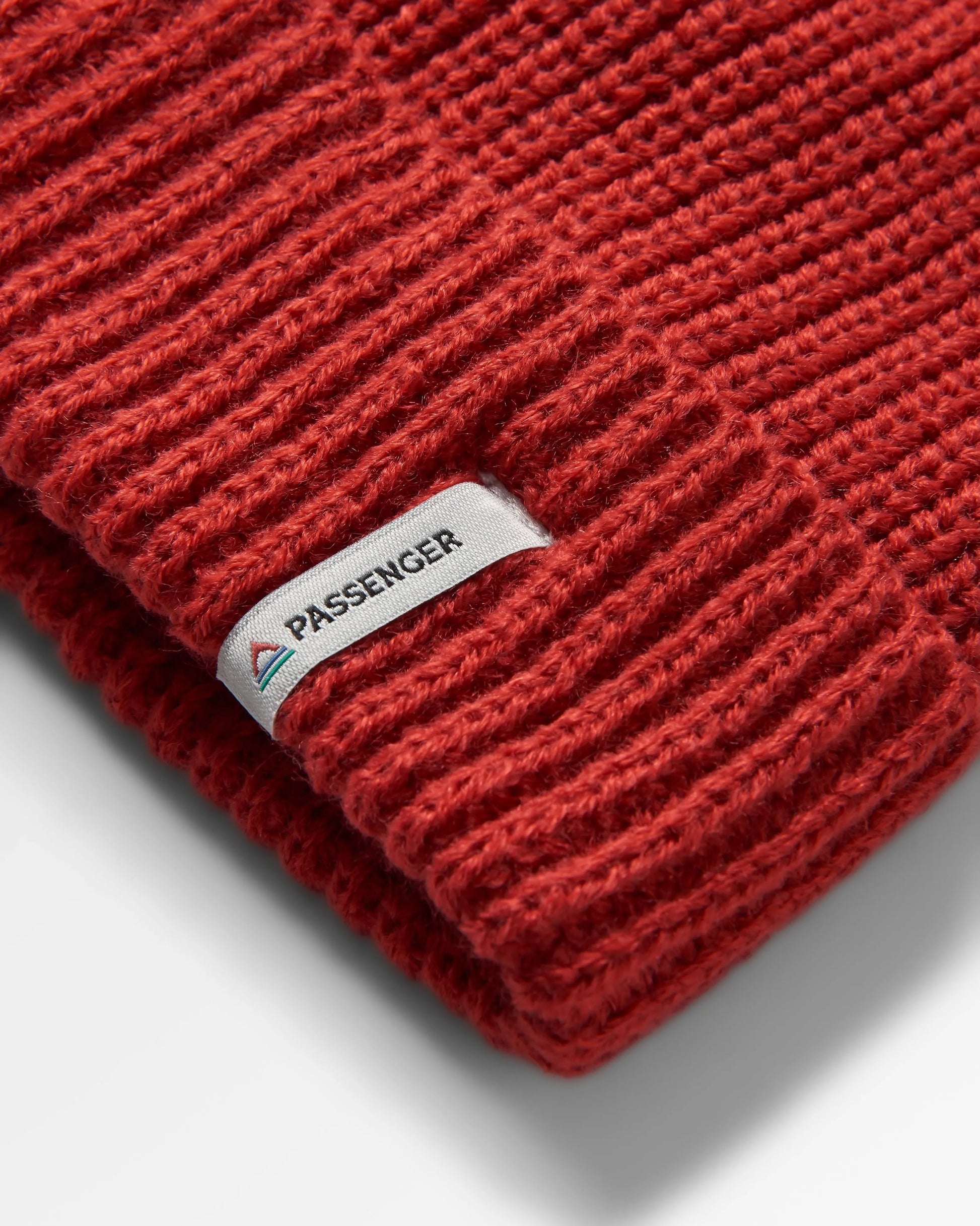 Compass Recycled Beanie - Cardinal