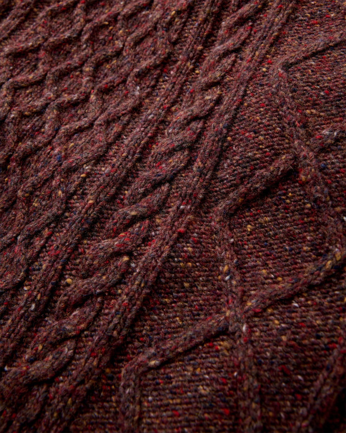 Shoal Merino Wool Knitted Jumper - Brambleberry - Flatlay