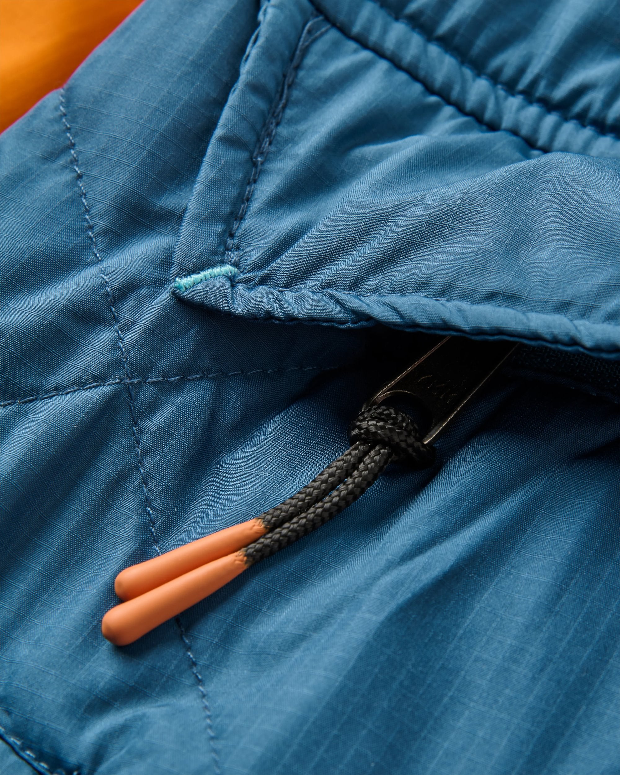 Ocean Recycled Insulated 1/2 Zip Jacket - Ensign Blue - Flatlay