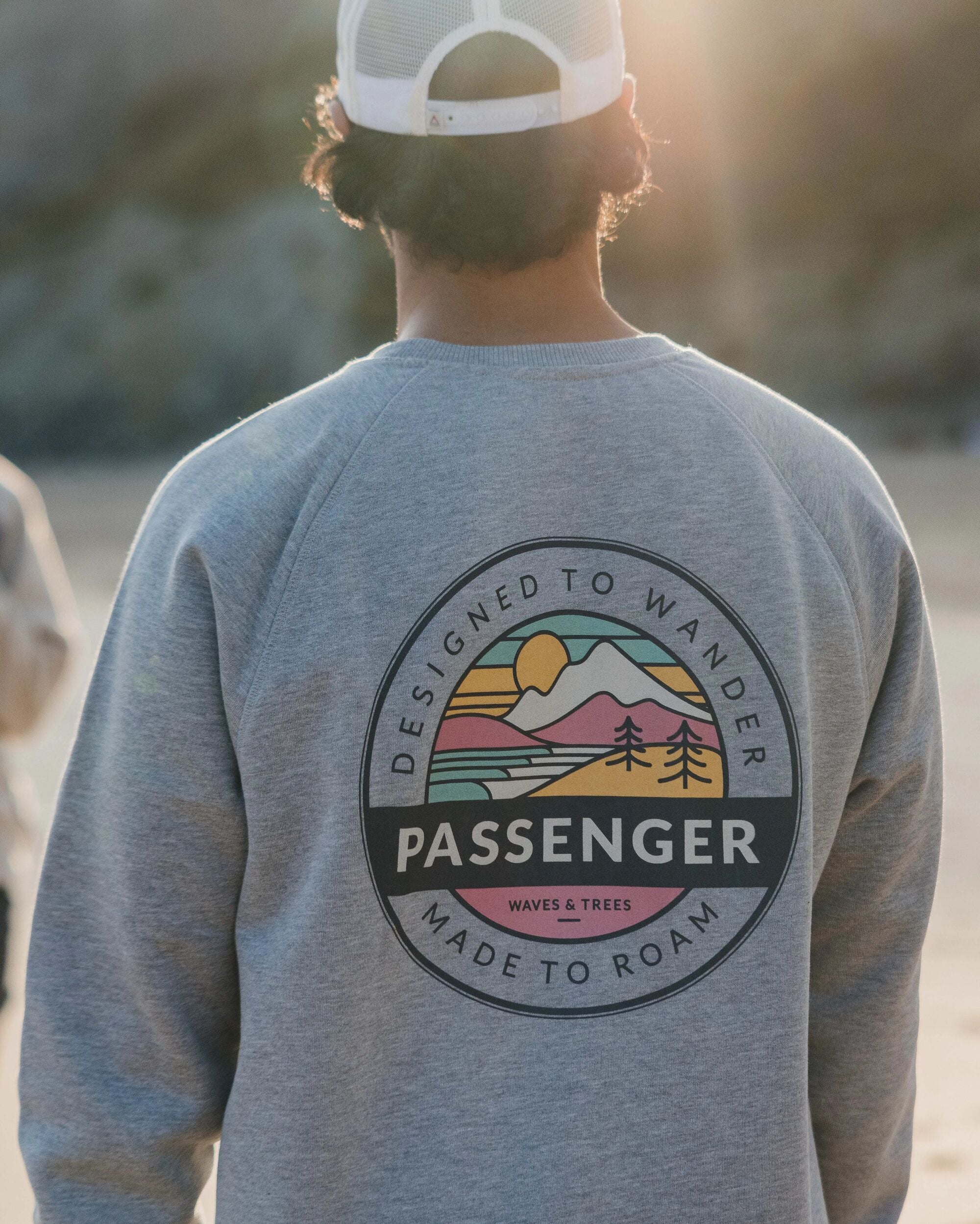 Odyssey Organic Cotton Sweatshirt - Mid Grey Marl - Lifestyle