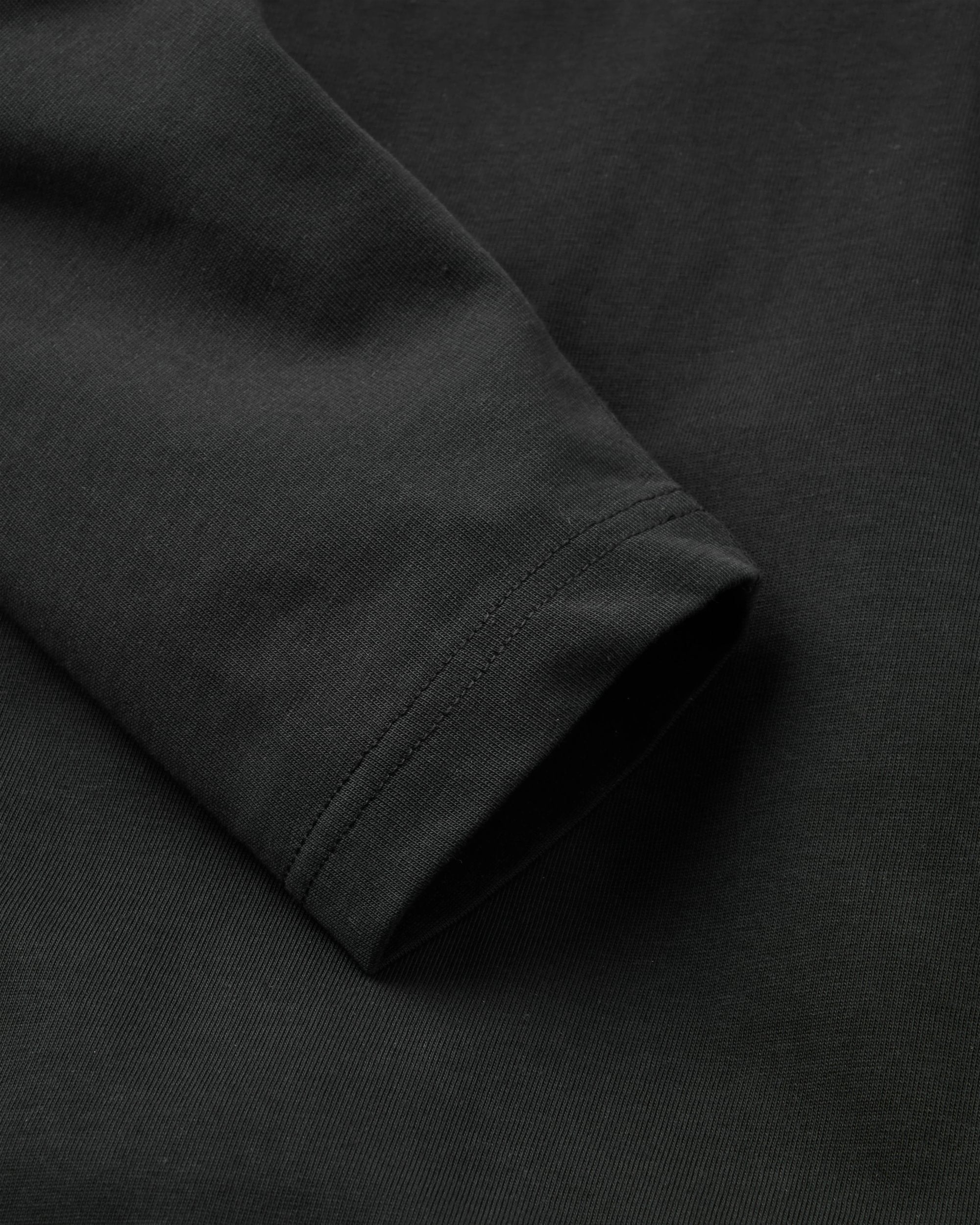 Heritage Relaxed Fit LS T-Shirt - Black - Flatlay