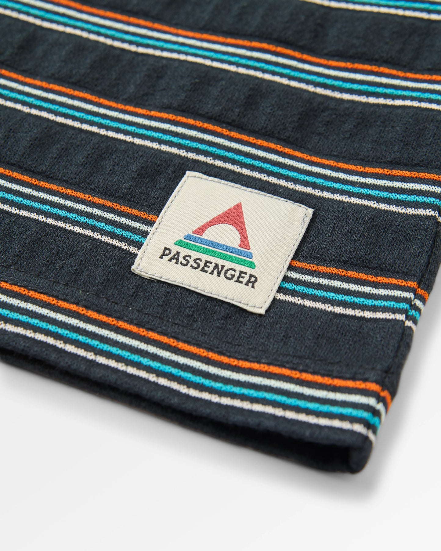 Retro Vibes 2.0 Organic Cotton Vest - Black Multi Stripe - Flatlay