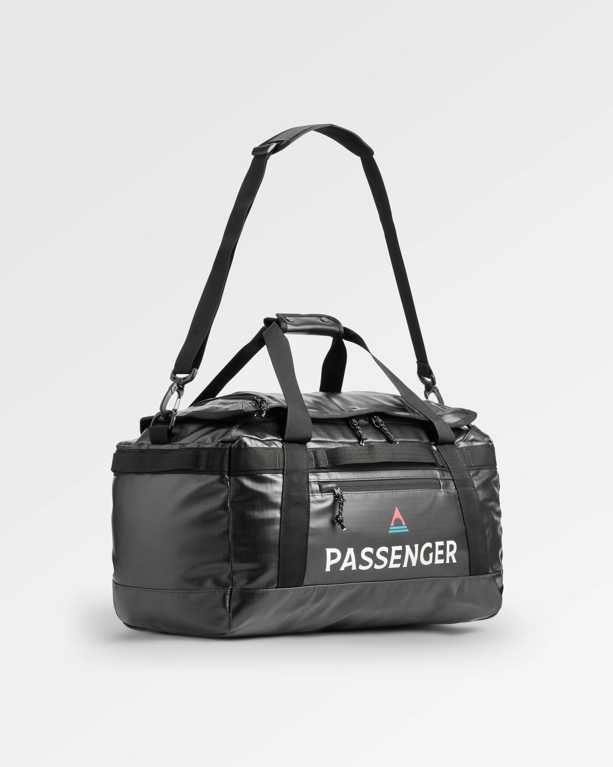 Roamer Recycled 40L Duffel Bag - Phantom Black - Flatlay