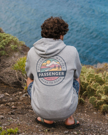 Odyssey Organic Cotton Hoodie - Grey Marl - Lifestyle