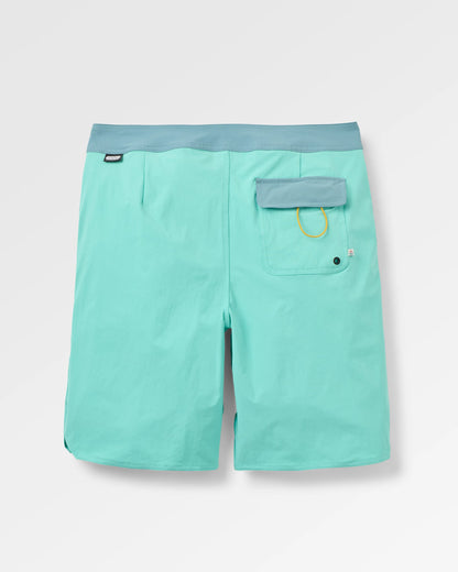 Cruiser Recycled Boardshort - 21" - Aqua - Flatlay