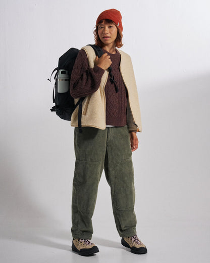 Shoal Merino Wool Knitted Jumper - Brambleberry - Studio Model