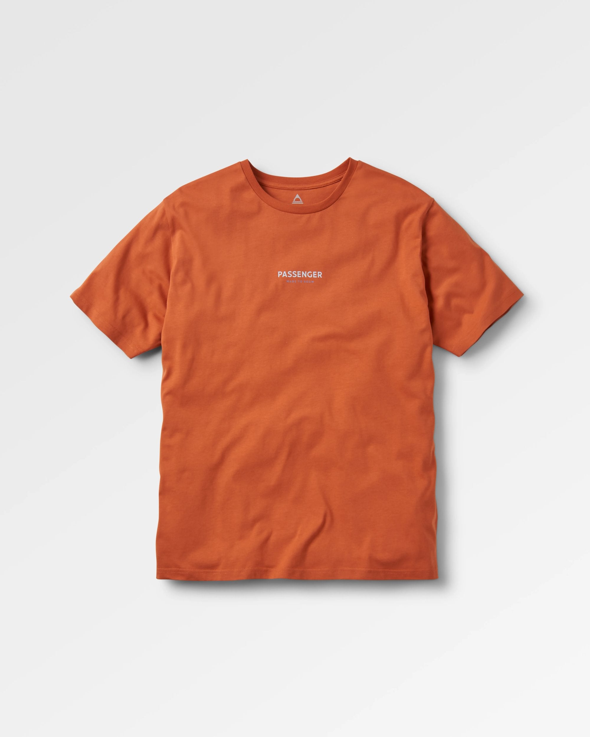 Phoenix Organic Cotton T-Shirt - Burnt Orange - Flatlay
