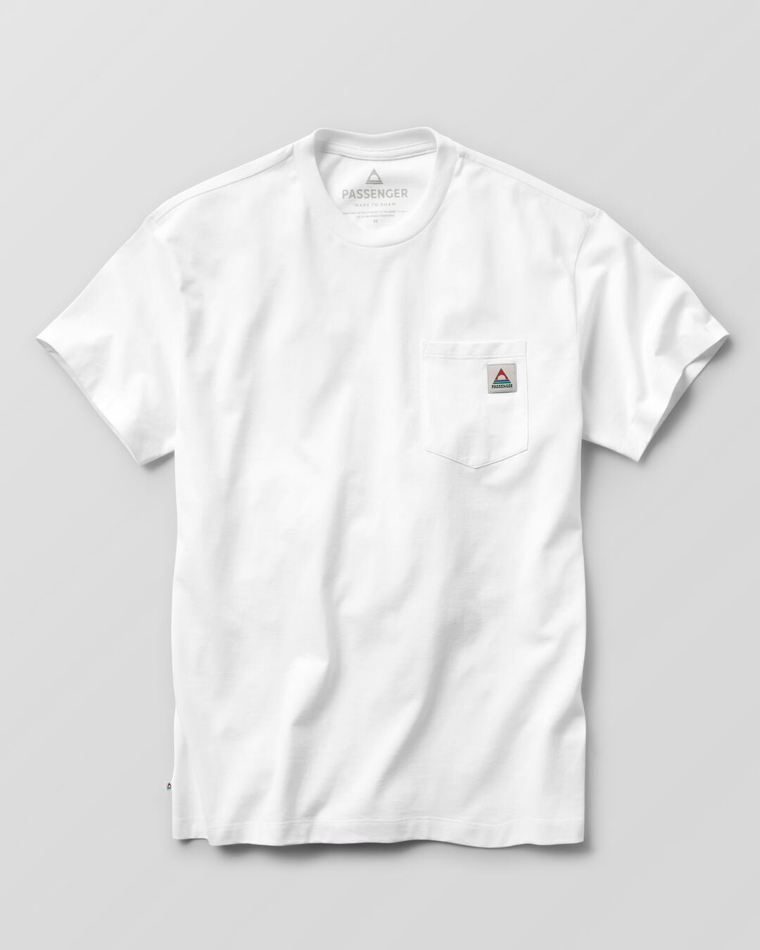 Heritage Recycled Cotton Pocket T-Shirt - White