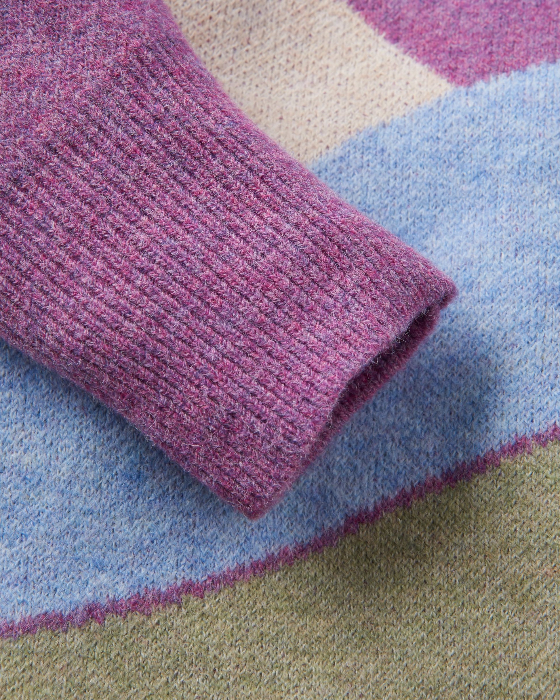 Vista Recycled Knitted Jumper - Rhubarb