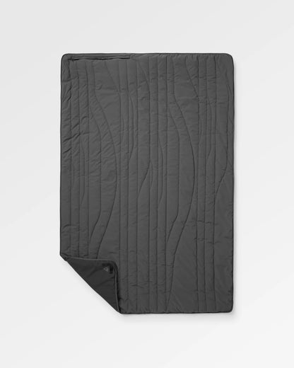 Campscape All Conditions Blanket - Charcoal/Faded Black - Flatlay