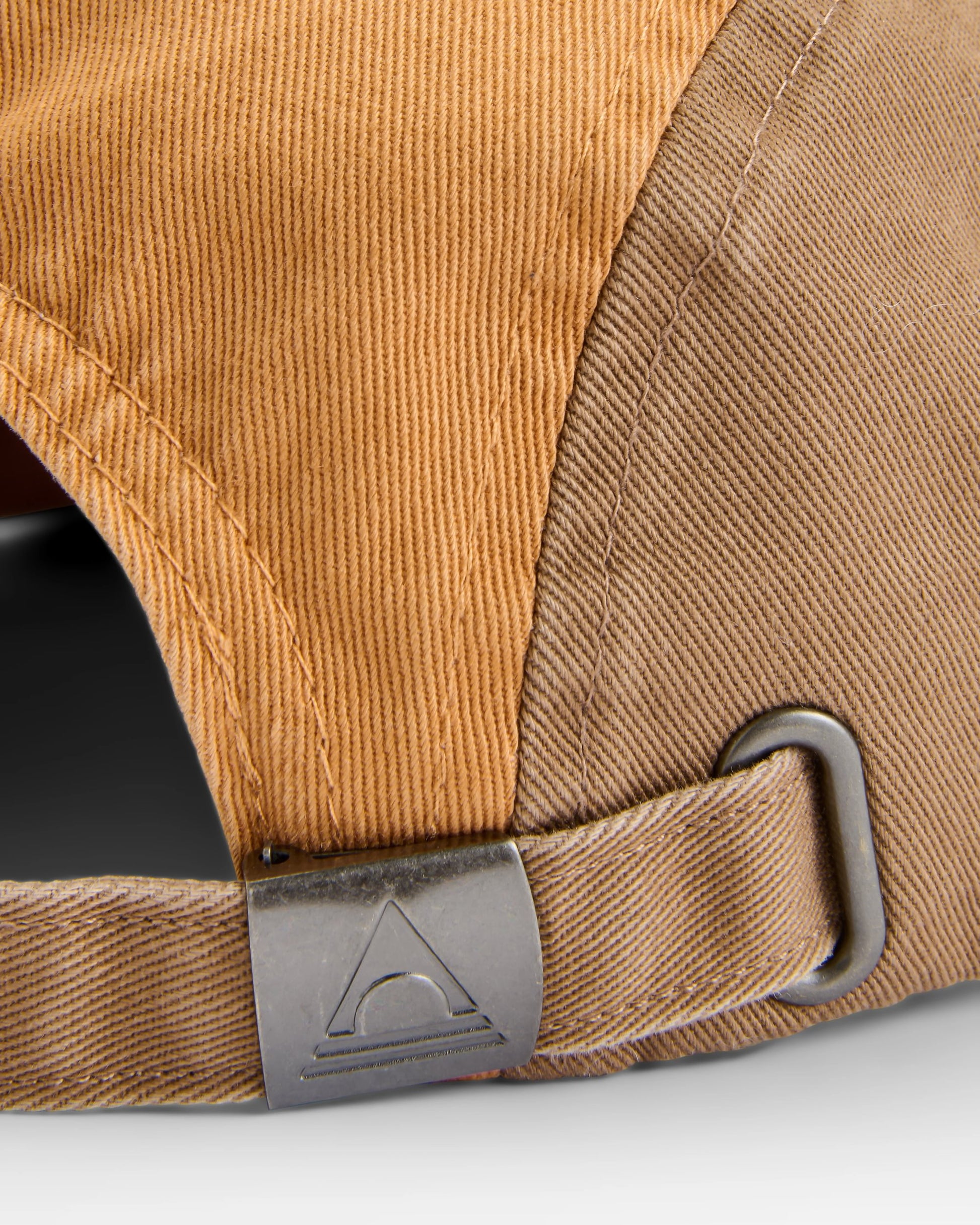 Fixie Recycled 5 Panel Cap - Spruce Yellow/Toffee - Flatlay