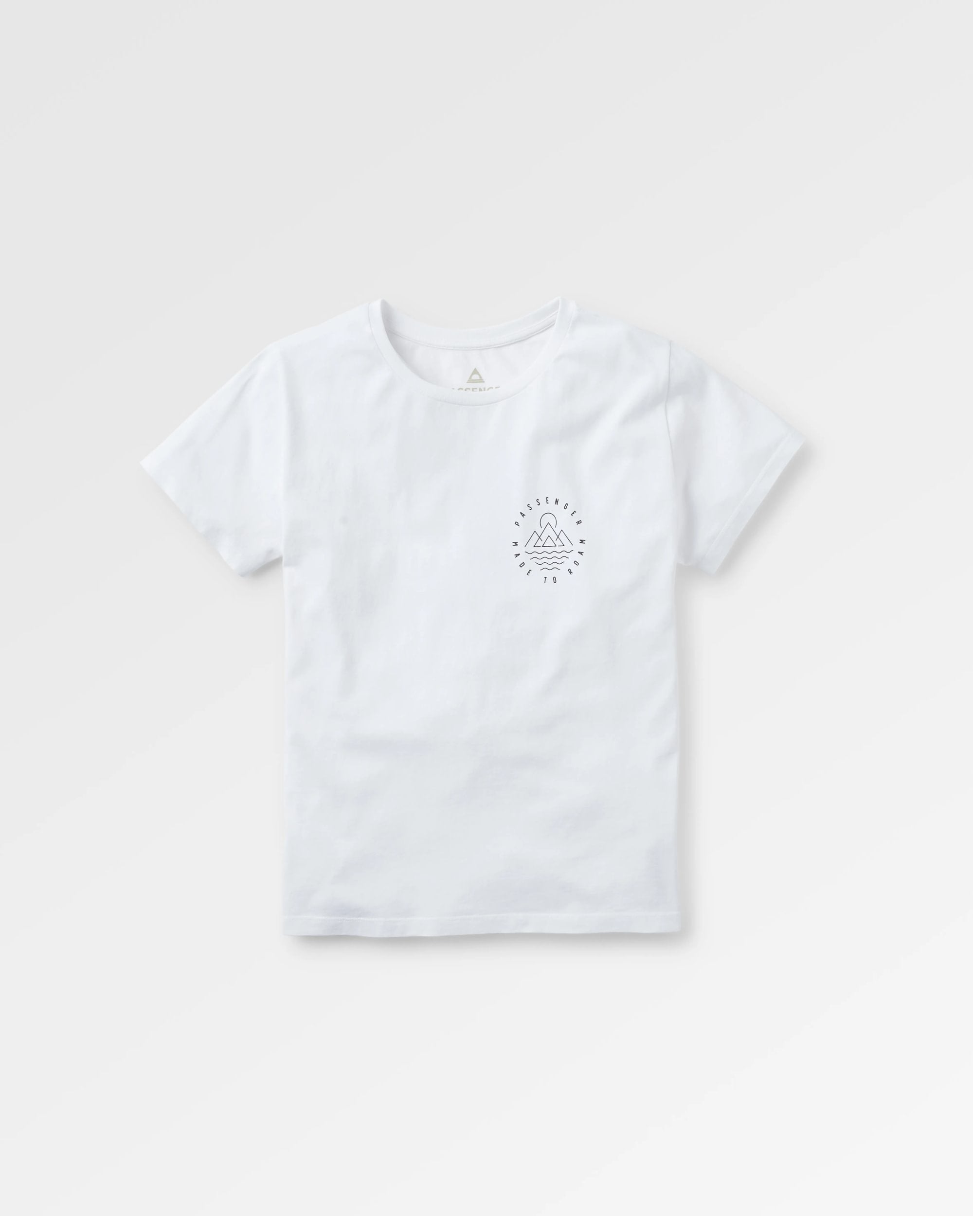 Remote Recycled Cotton T-Shirt - White - Flatlay