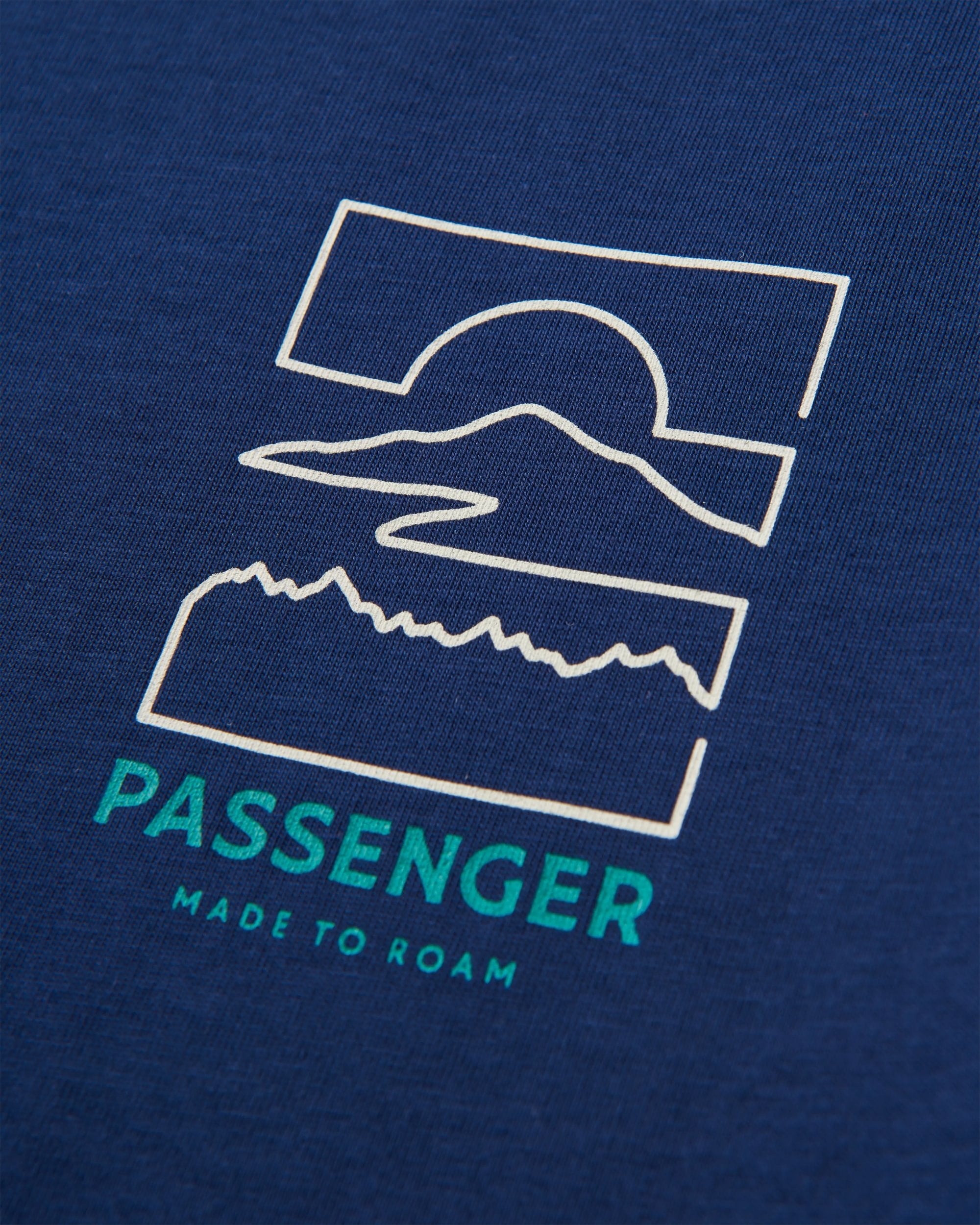 Nova Organic Cotton T-Shirt - Rich Navy - Flatlay