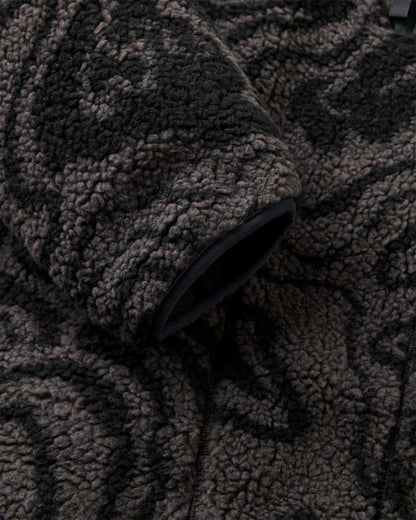 Offroad Sherpa 1/2 Zip Fleece - Strata Swirl Black - Flatlay