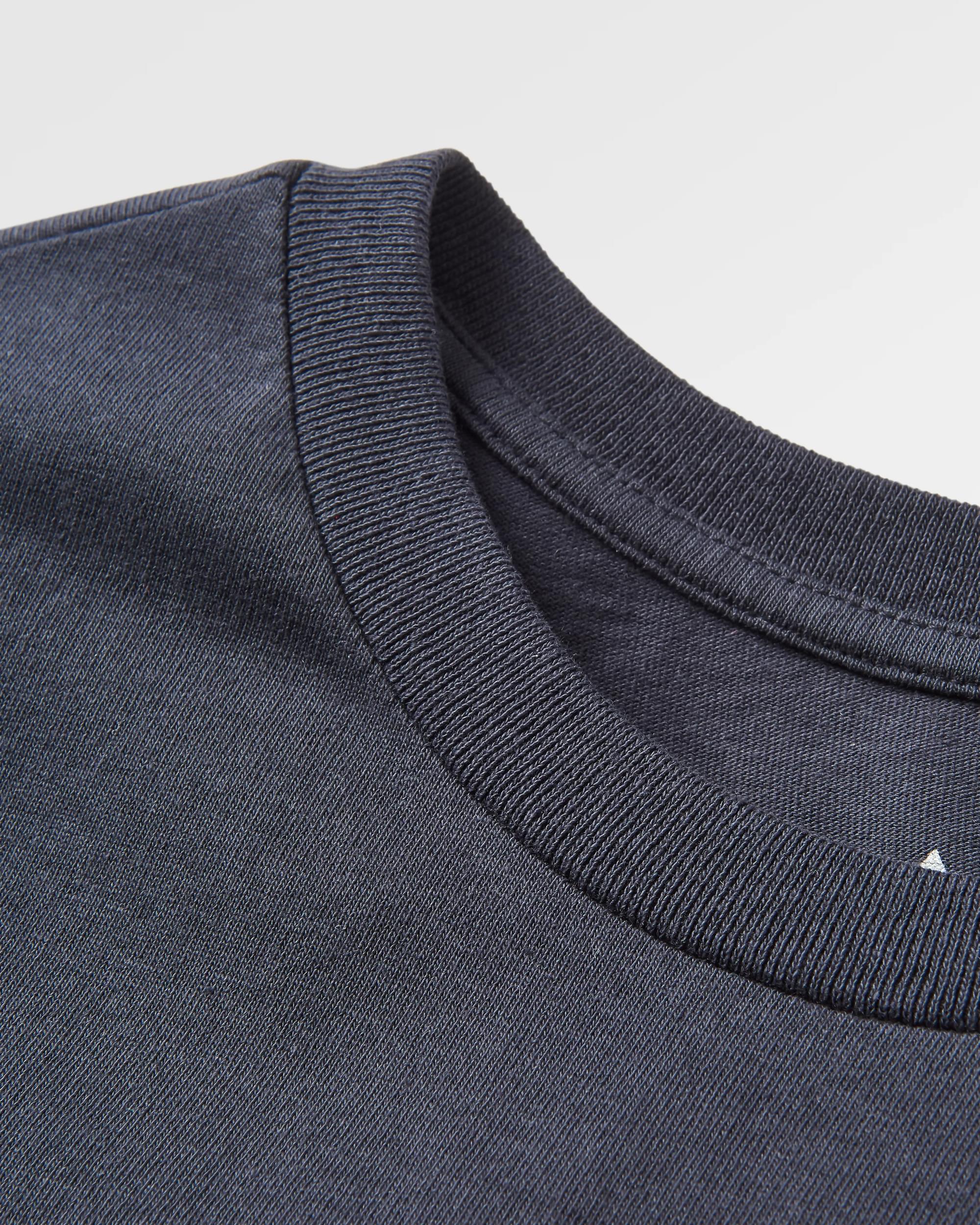 Golden Hour Recycled Cotton T-Shirt - Black - Flatlay