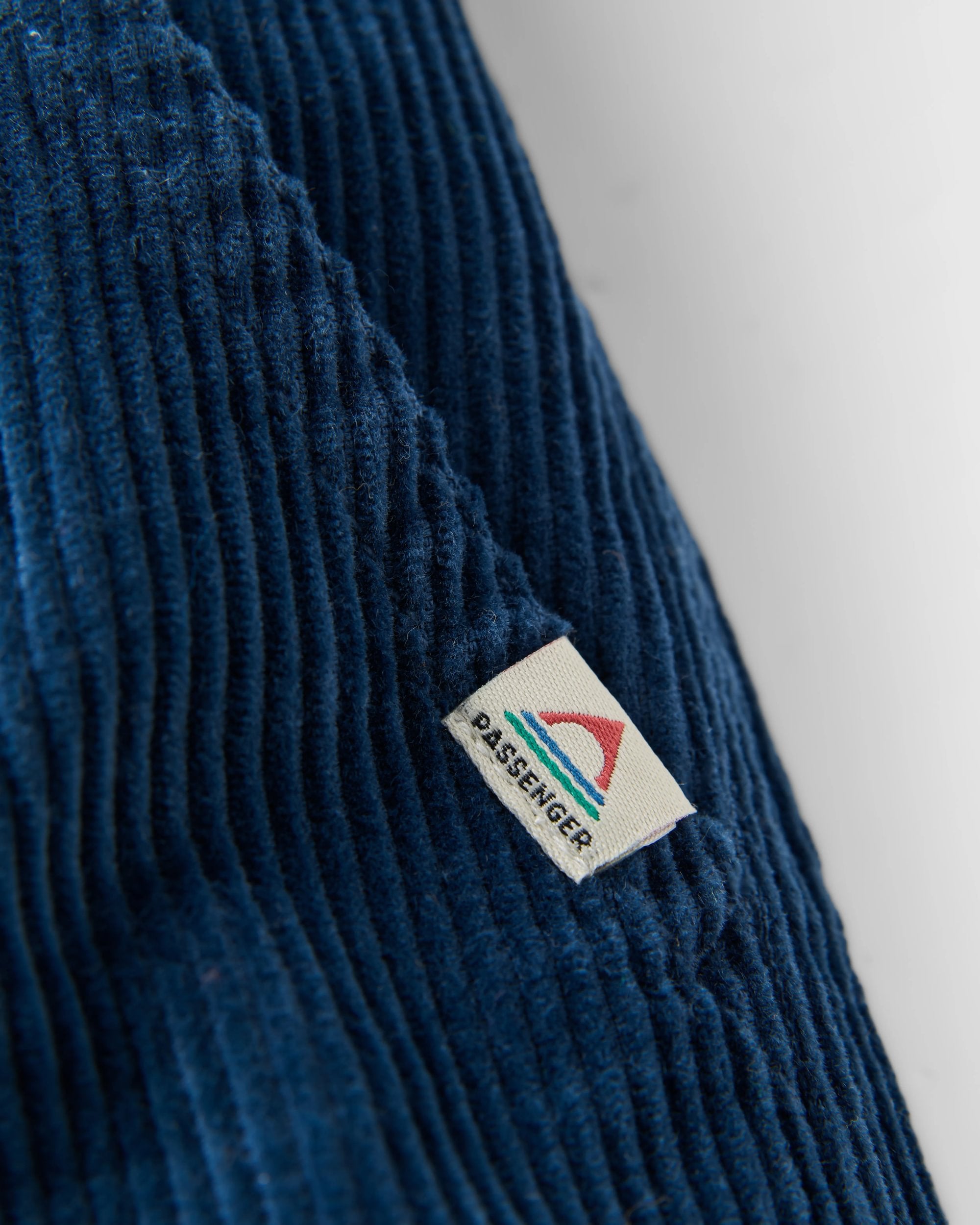 Avian Organic Cord Short - Dark Denim - Flatlay