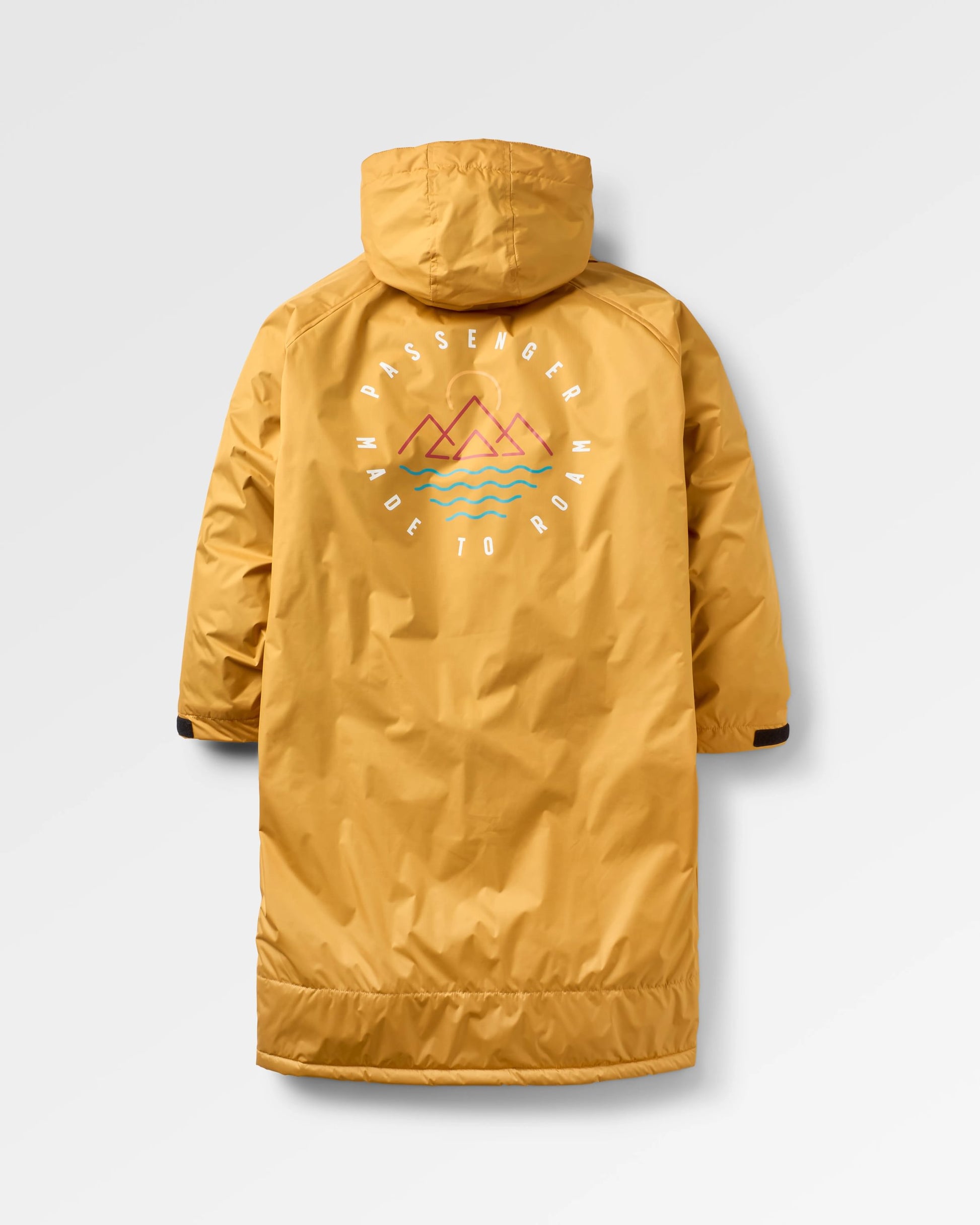 Escapism Recycled Sherpa Lined Changing Robe - Spruce Yellow