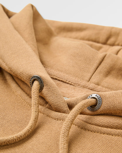 Escapism Recycled Cotton Hoodie - Toffee - Flatlay