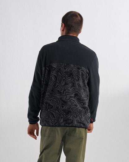Set Off Polartec® Full Zip Fleece - Strata Swirl Black - Studio Model
