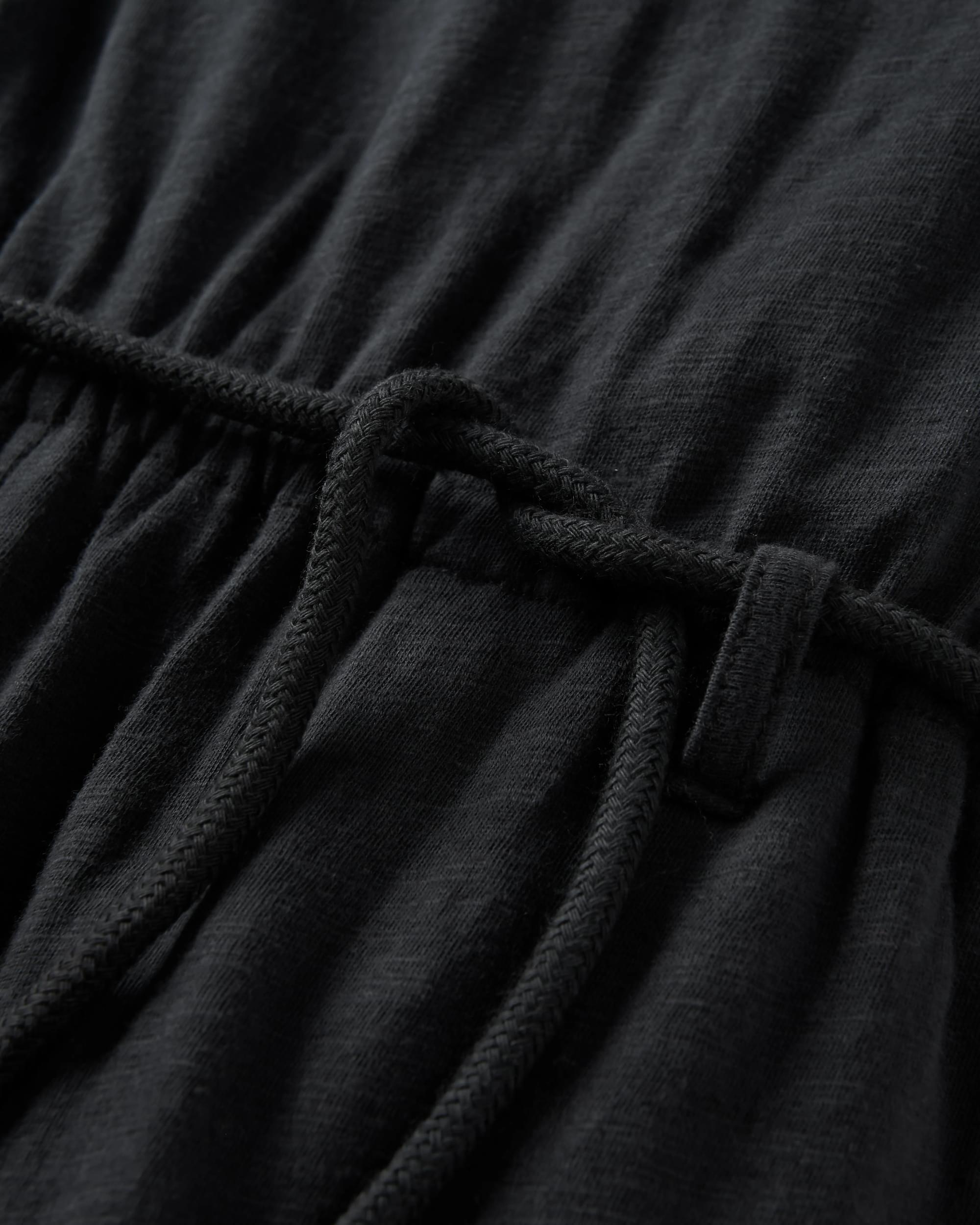 Eva Recycled Cotton Jumpsuit - Black - Flatlay