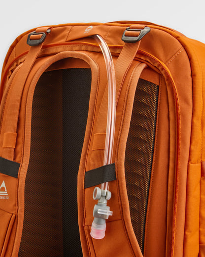 Atlas Recycled Backpack Duffel - Sunrise Orange - Flatlay