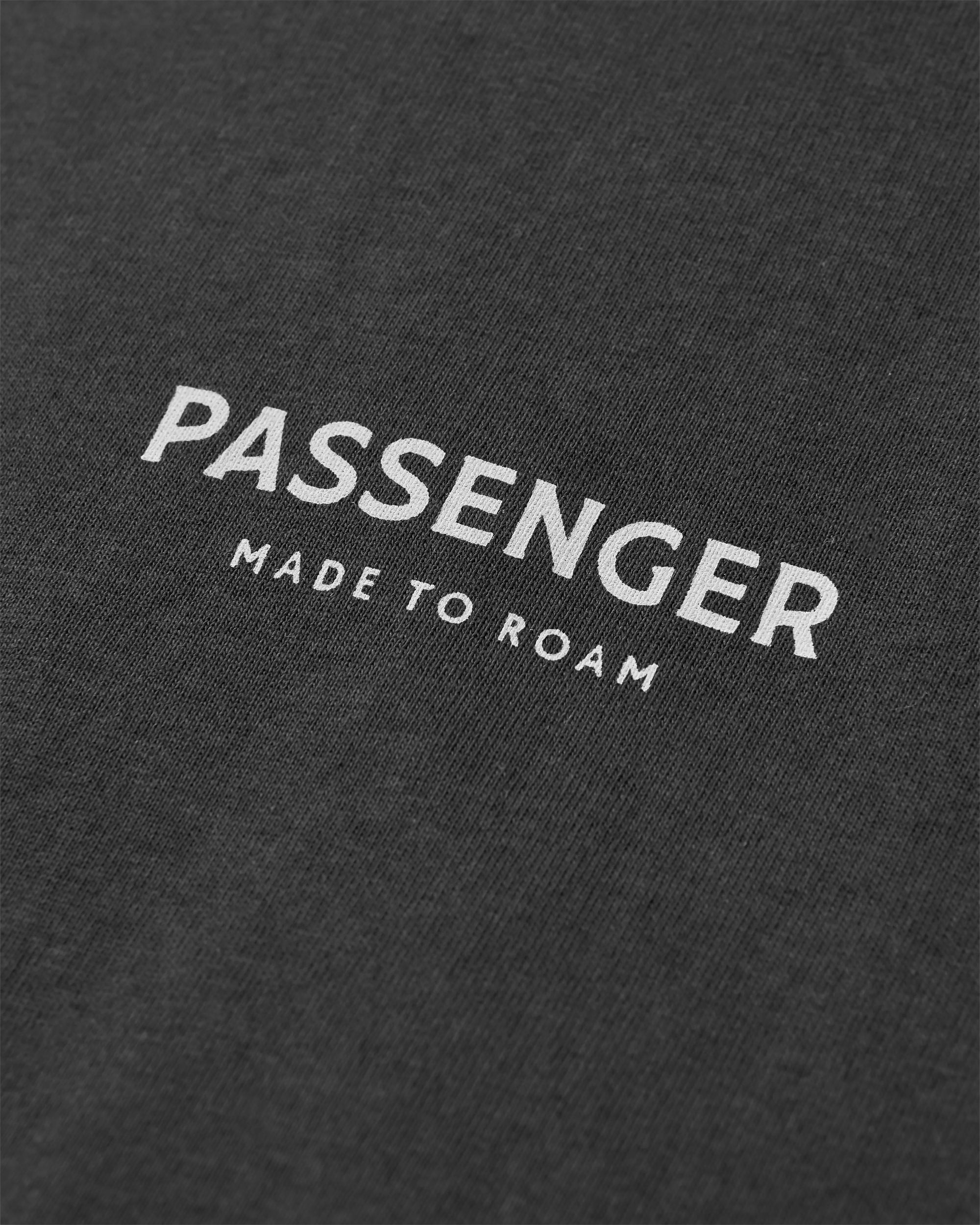 Passenger Recycled Cotton T-Shirt - Black - Flatlay