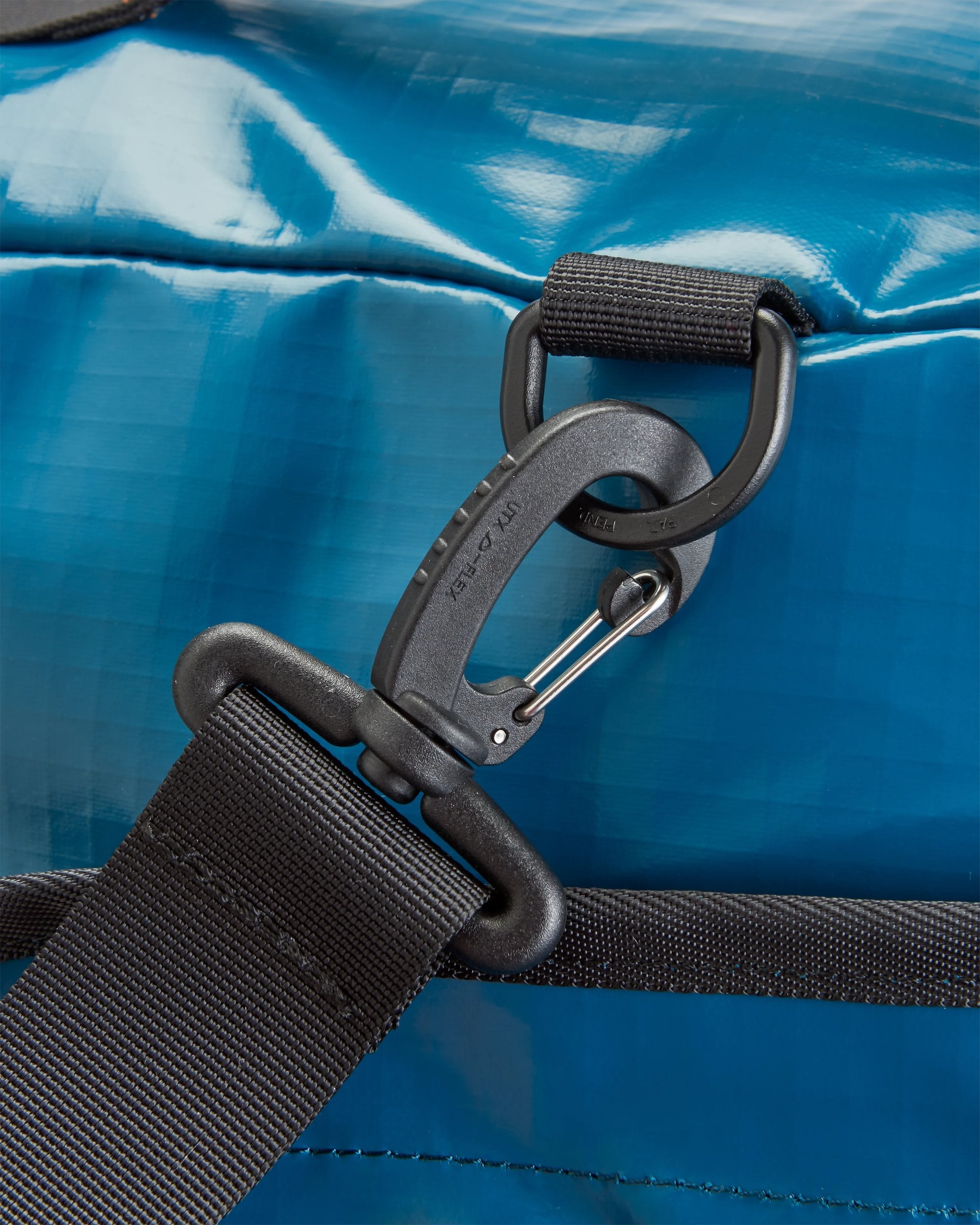 Roamer Recycled 80L Duffel Bag - Tidal Blue - Flatlay