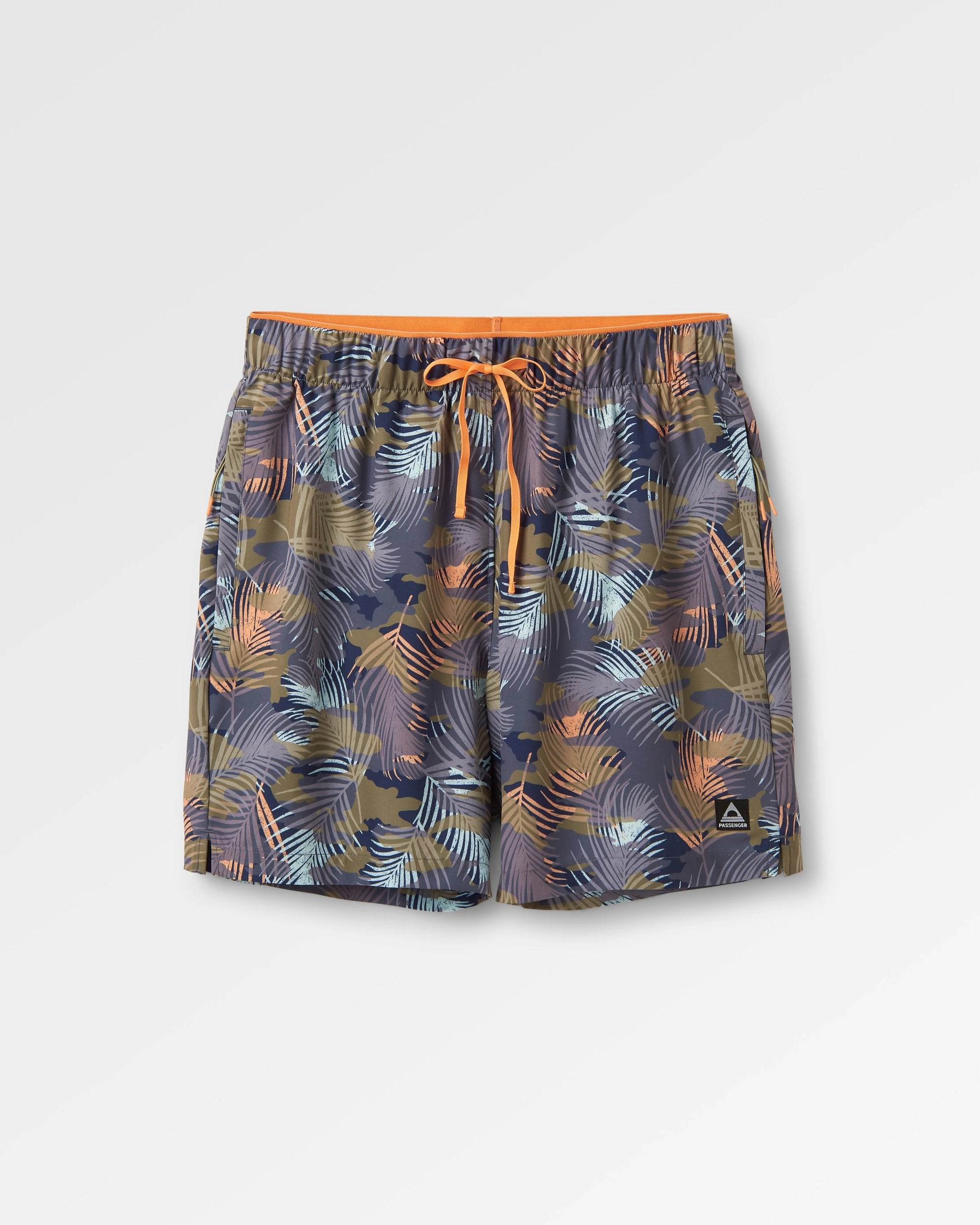 Sandune Recycled Trail Short - Palm Camo Apricot - Flatlay