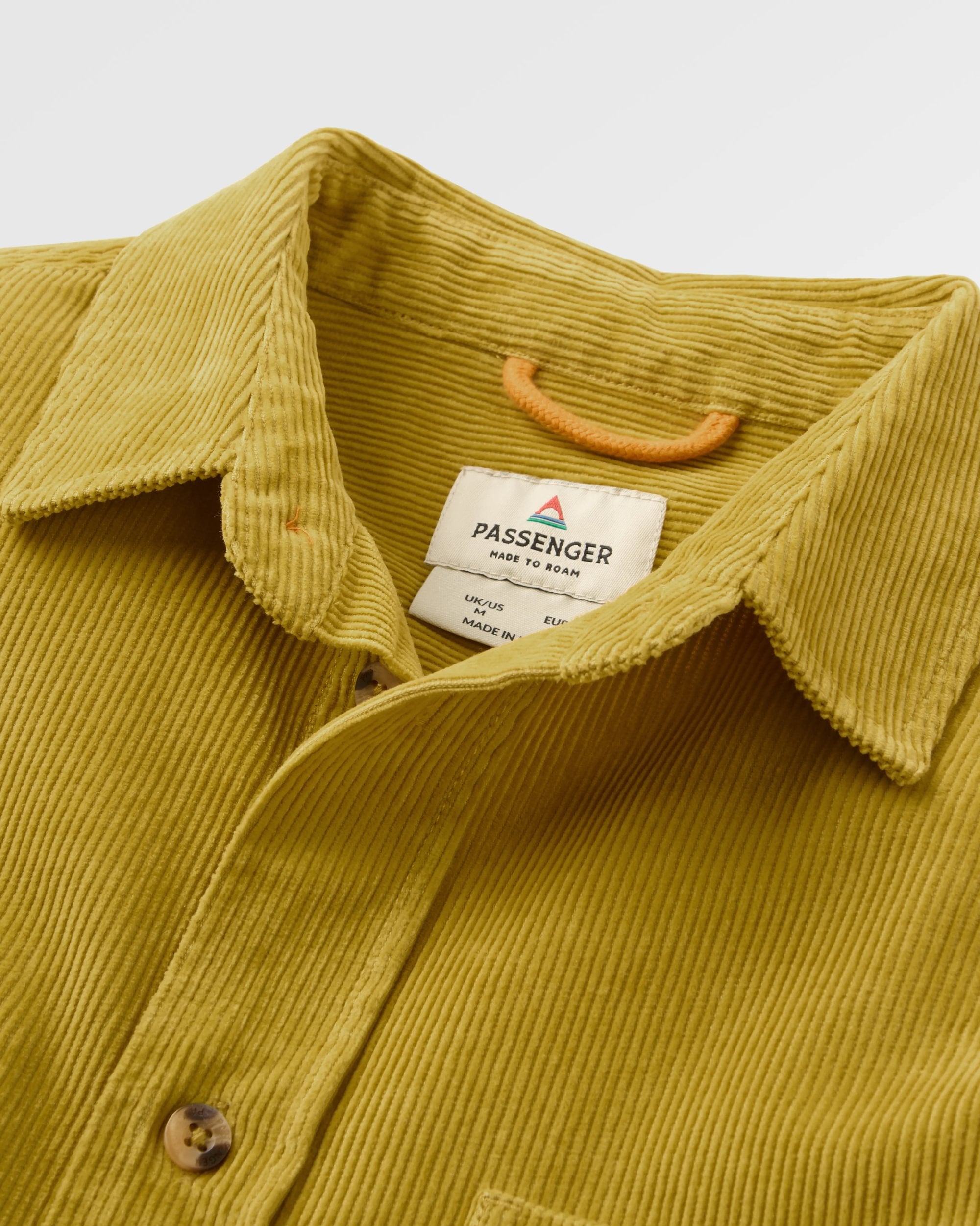 Backcountry Cord Shirt - Heritage Yellow - Flatlay