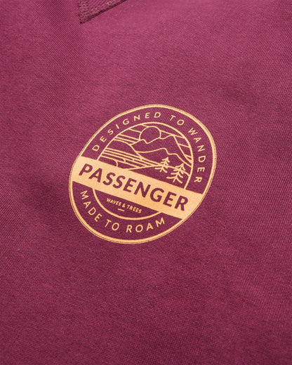 Odyssey Organic Cotton Sweatshirt - Fig - Flatlay