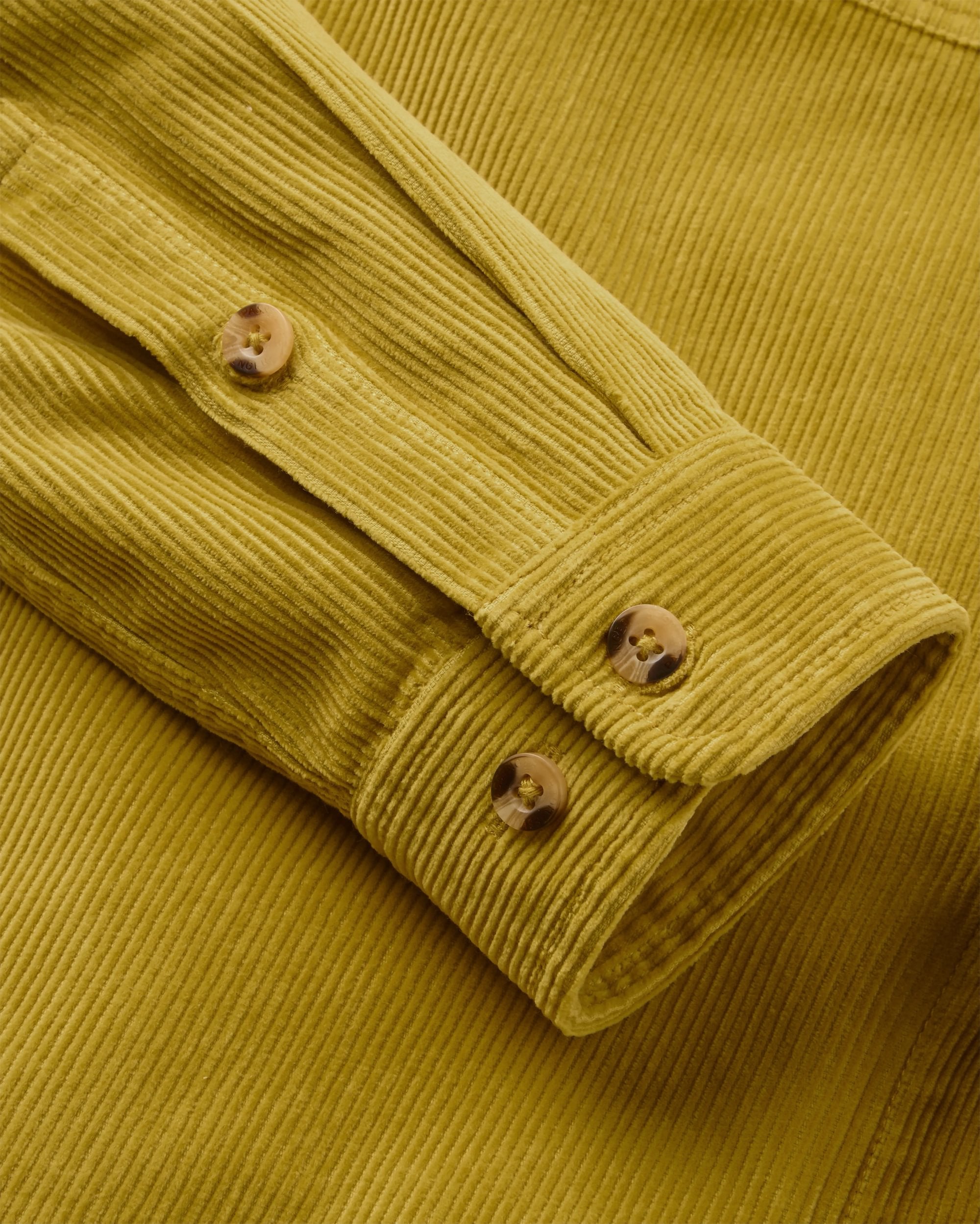 Backcountry Cord Shirt - Heritage Yellow - Flatlay