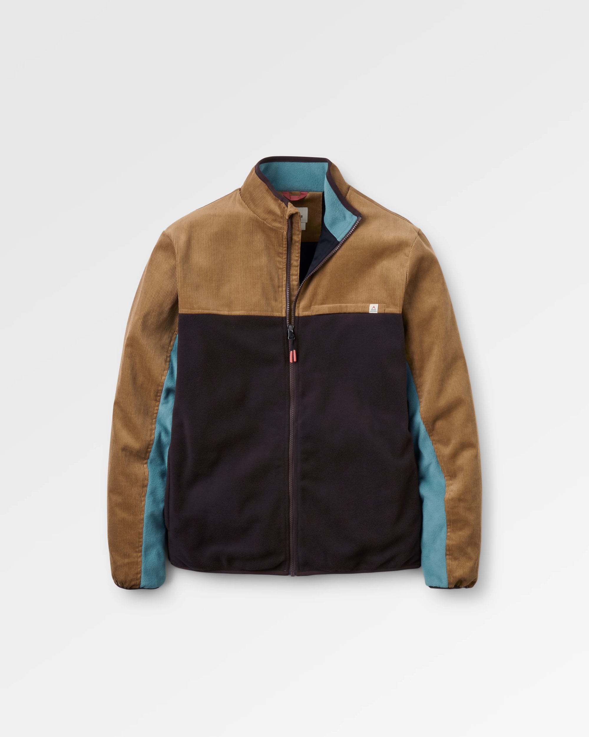 Somewhere Recycled Fleece - Caramel/Espresso - Flatlay