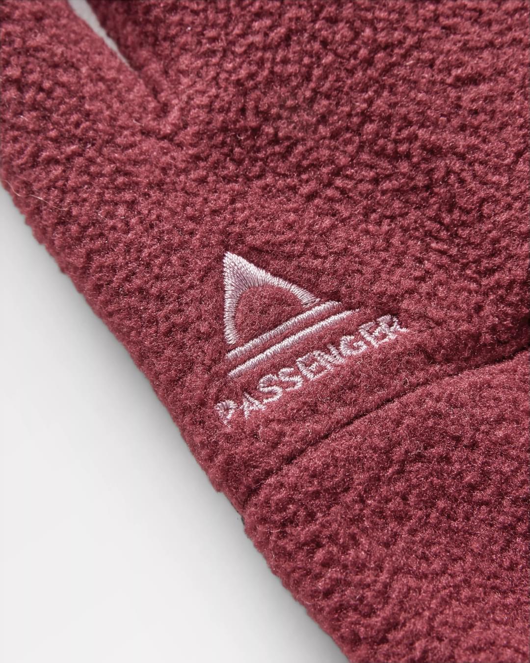 Daytrip Recycled Polar Fleece Touch Screen Gloves - Wine - Flatlay